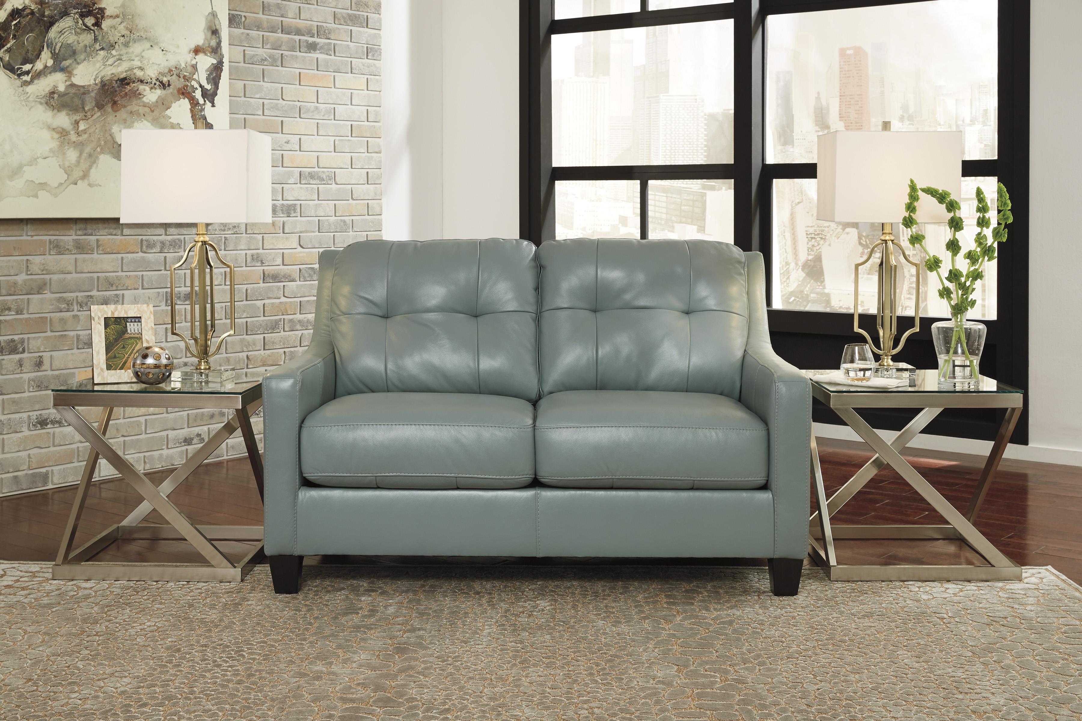 

                    
Ashley Furniture O&#039;Kean Sofa and Loveseat Set Sky Leather Purchase 
