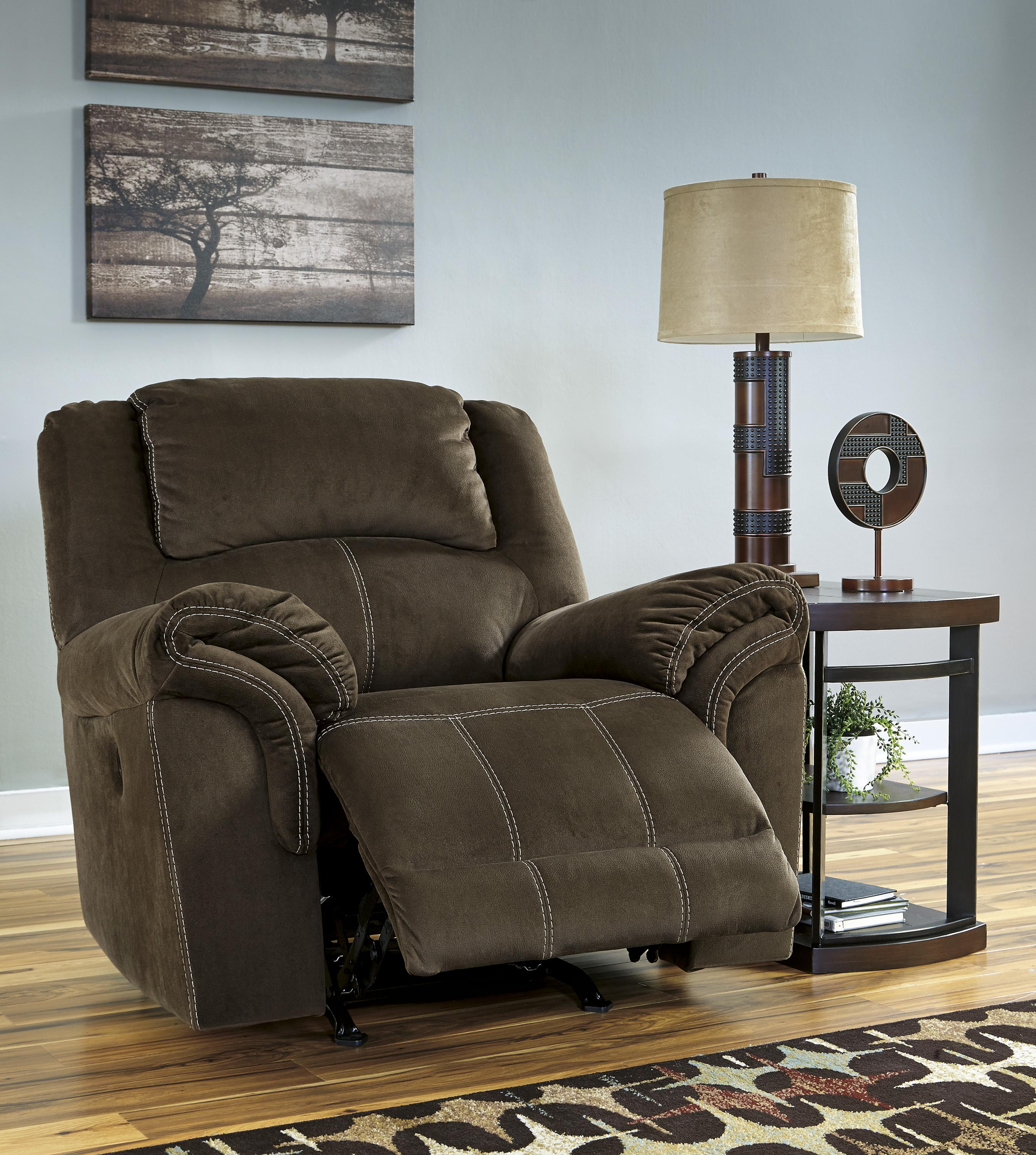 

    
 Order  Ashley Quinnlyn 3 Piece Living Room Set in Coffee Non Power
