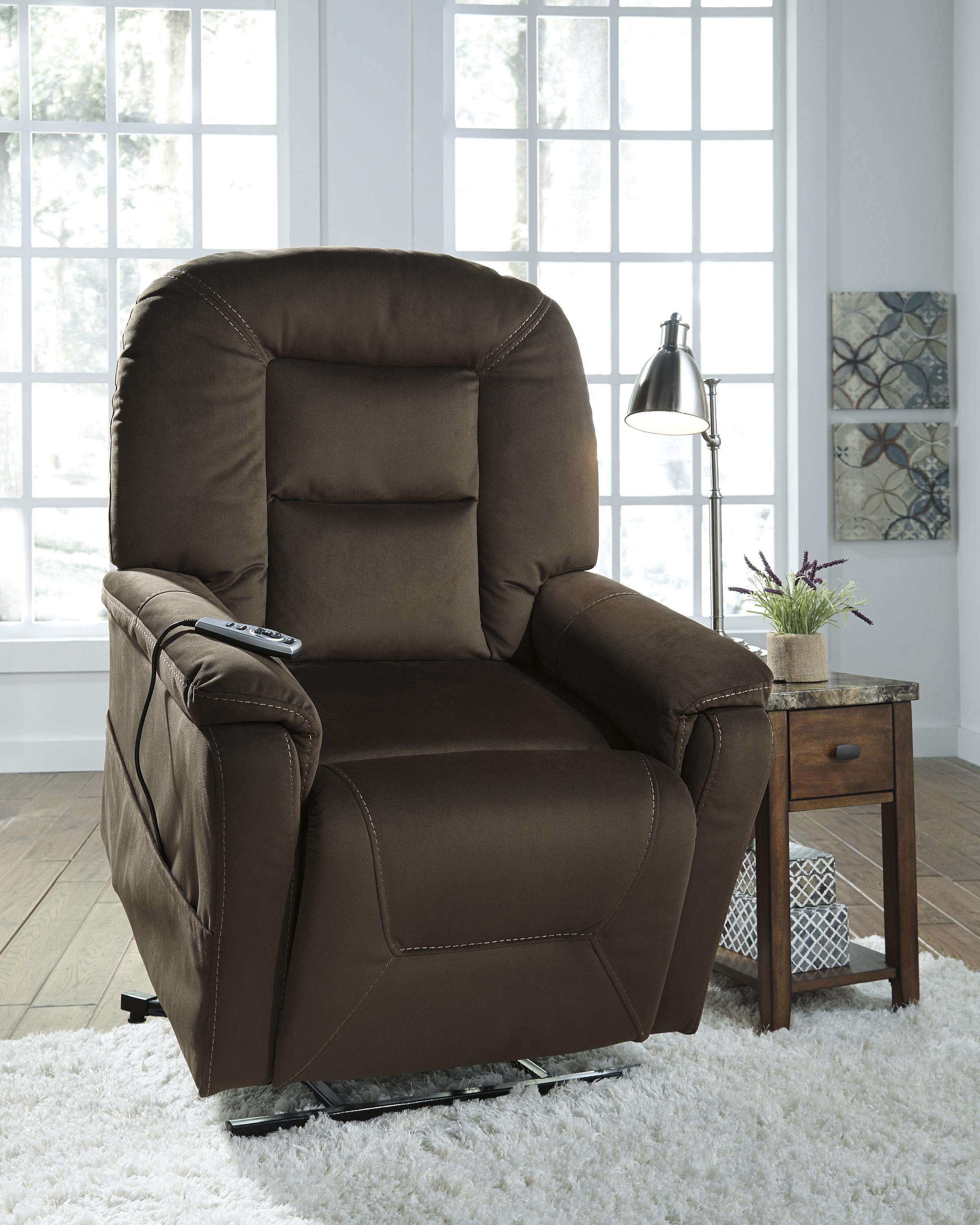 

    
Ashley Furniture Samir Reclining Chair Coffee 2080112
