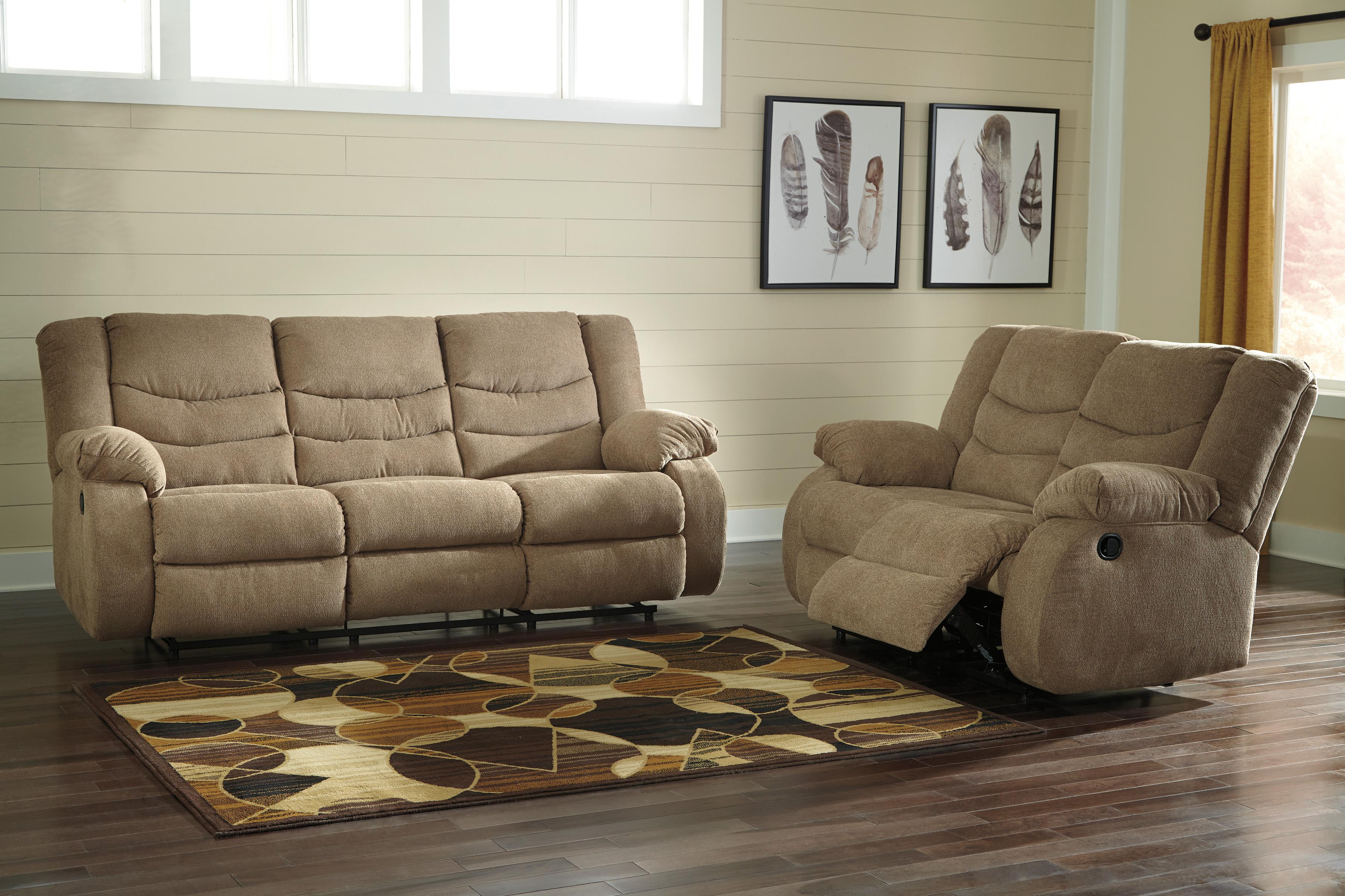 

    
Ashley Furniture Tulen Reclining Living Room Set Mocha 98604-88-86-Sofa set-2
