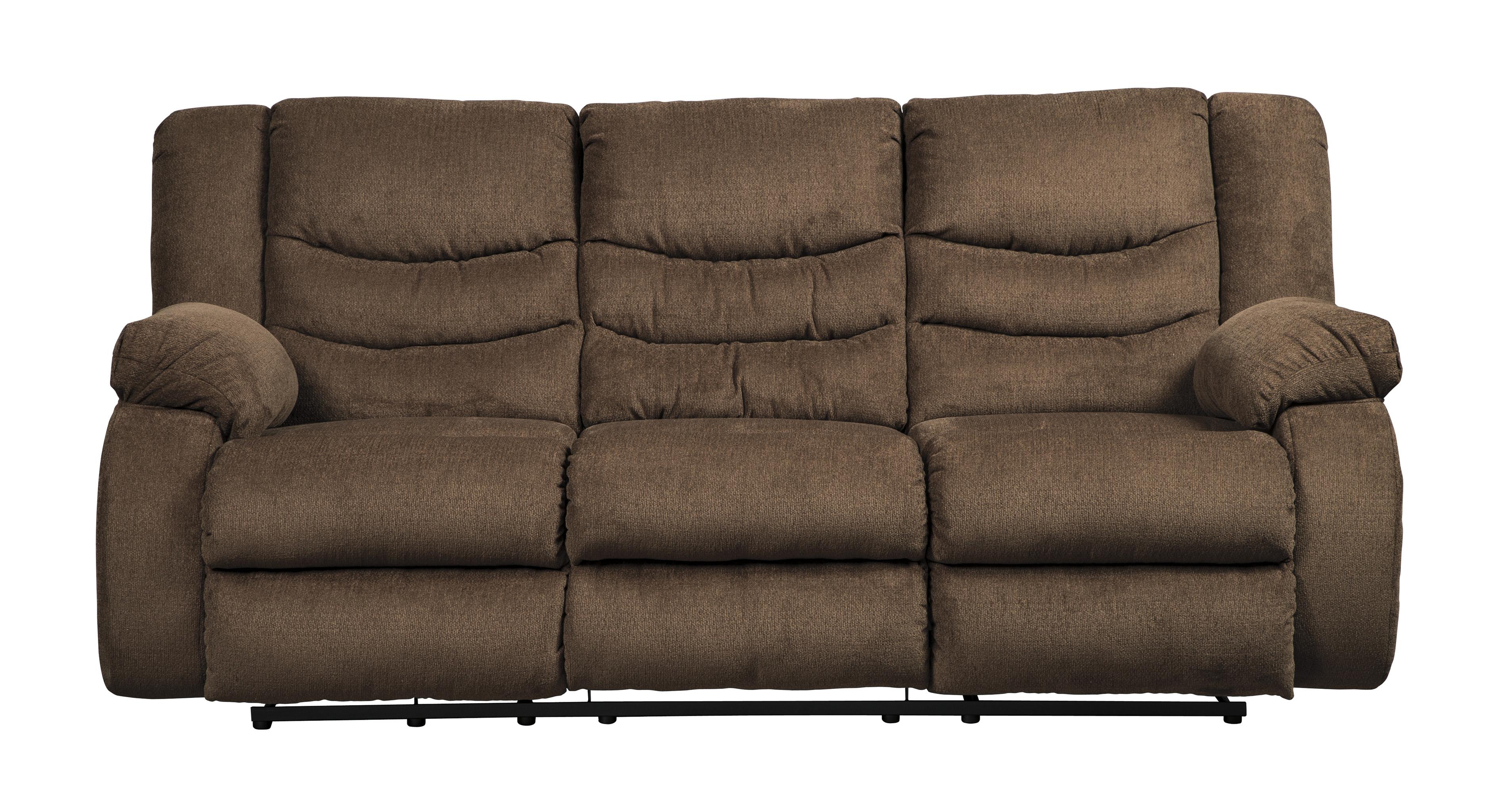 

    
Ashley Furniture Tulen Reclining Sofa Chocolate 98605-88-Sofa
