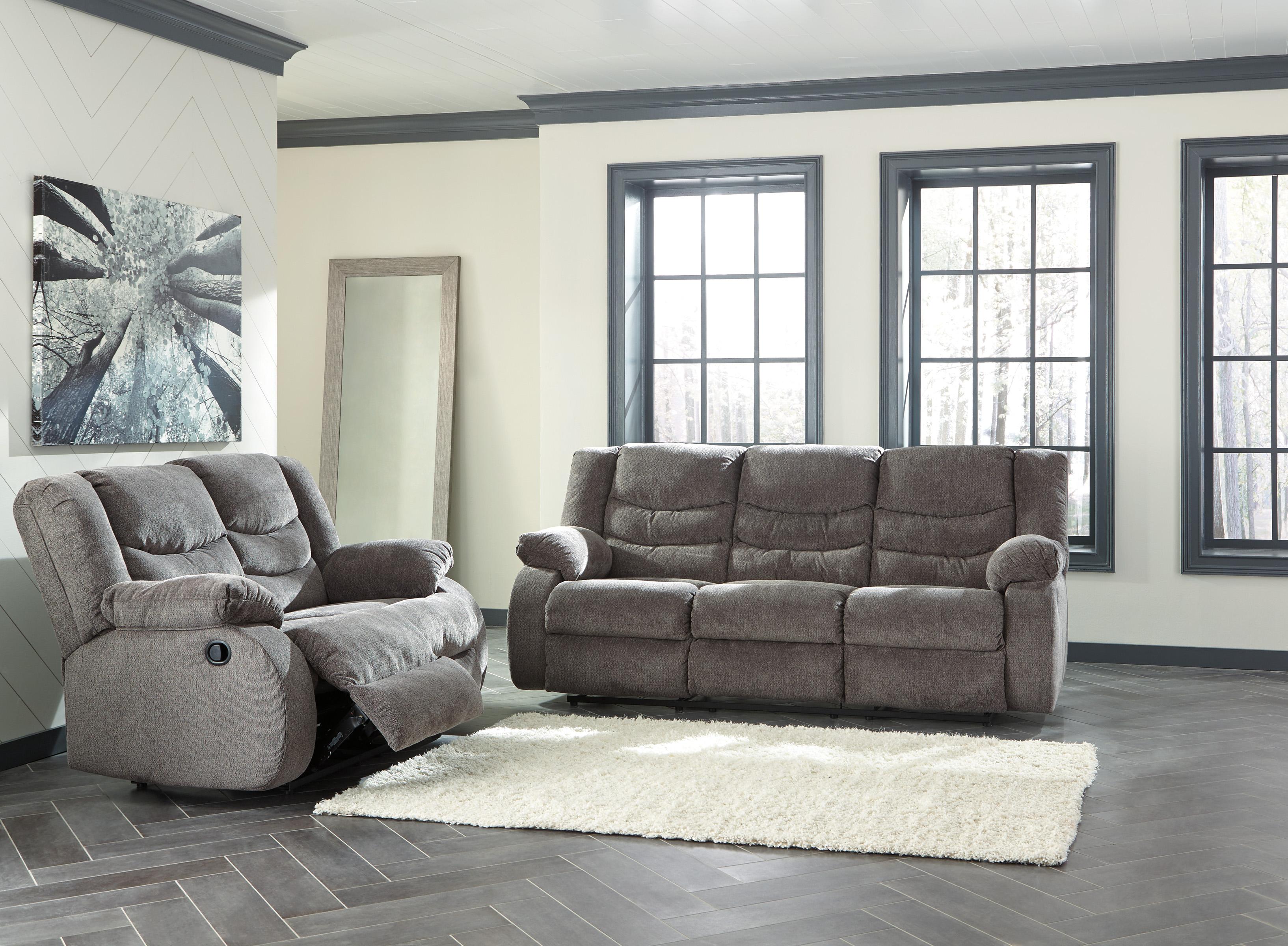 

    
Ashley Tulen 98606 Sofa Set 2pcs in Gray
