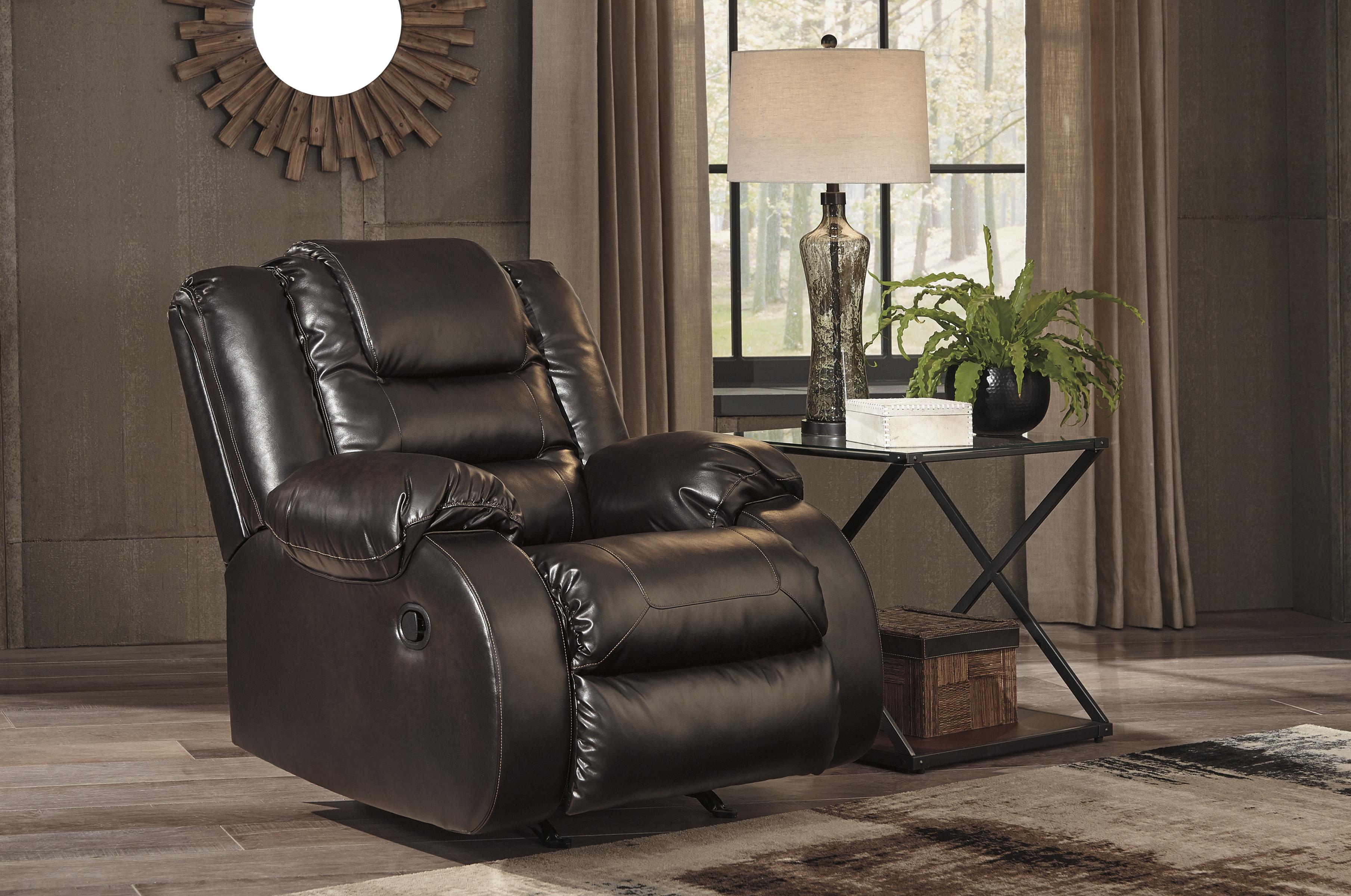 

                    
Buy Reclining Sofa Set 4Pcs Chocolate Faux Leather Contemporary Ashley Vacherie
