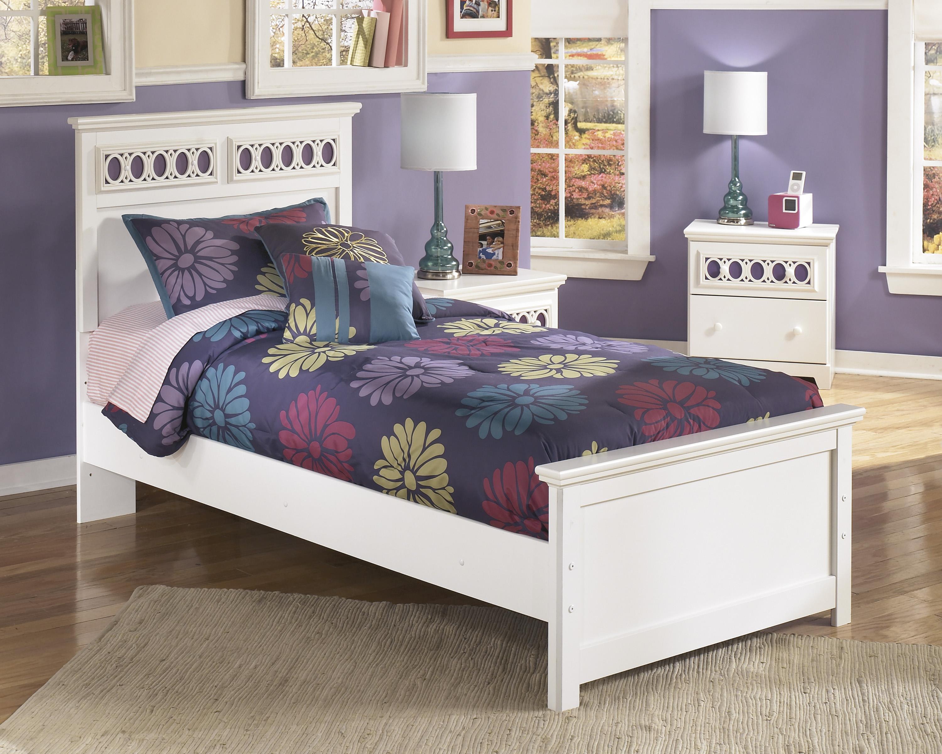 Ashley Zayley B131 Twin Size Panel Bedroom Set 6pcs In White Buy Online On Ny Furniture Outlet 0209