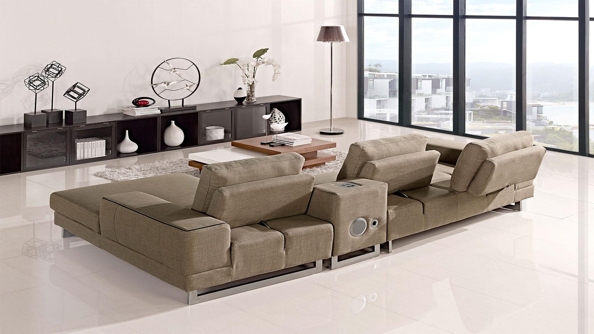 

    
At Home USA Adele Ultra Modern Beige Fabric Sectional Sofa Contemporary RIGHT
