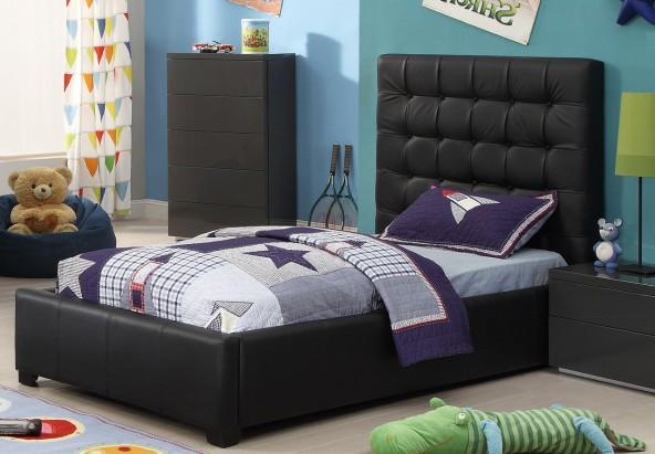 

    
At Home USA Athens Black Twin Bed
