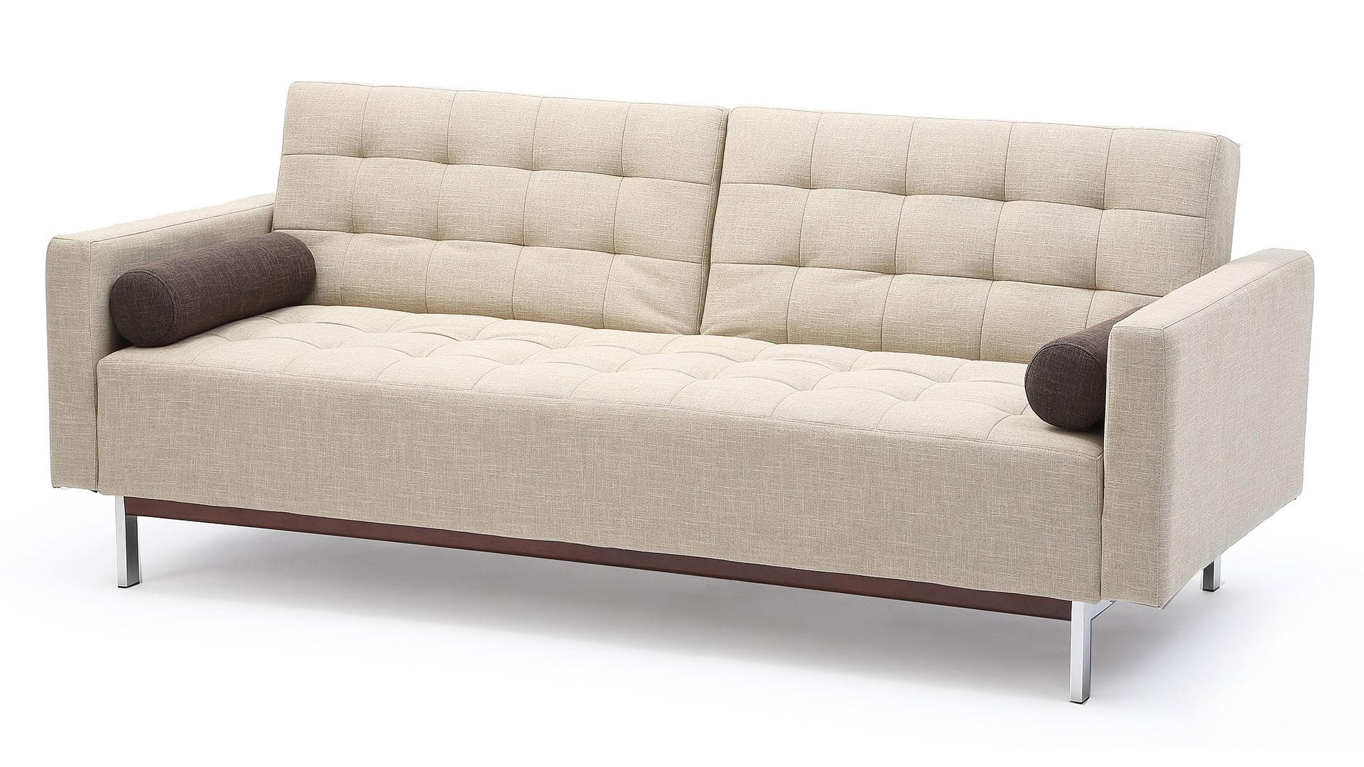 Contemporary Sofa bed Bonaventura SKUM3900833IGE in Beige Fabric