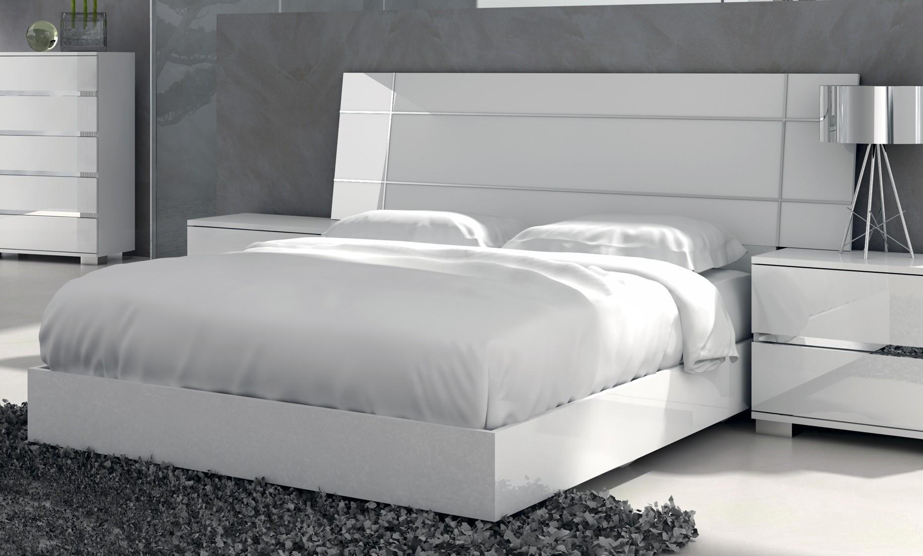 

    
DREAM-WHITE-EK-Set-5 At Home USA Dream White High Gloss Lacquer King Bedroom Set 5Pcs Made in Italy
