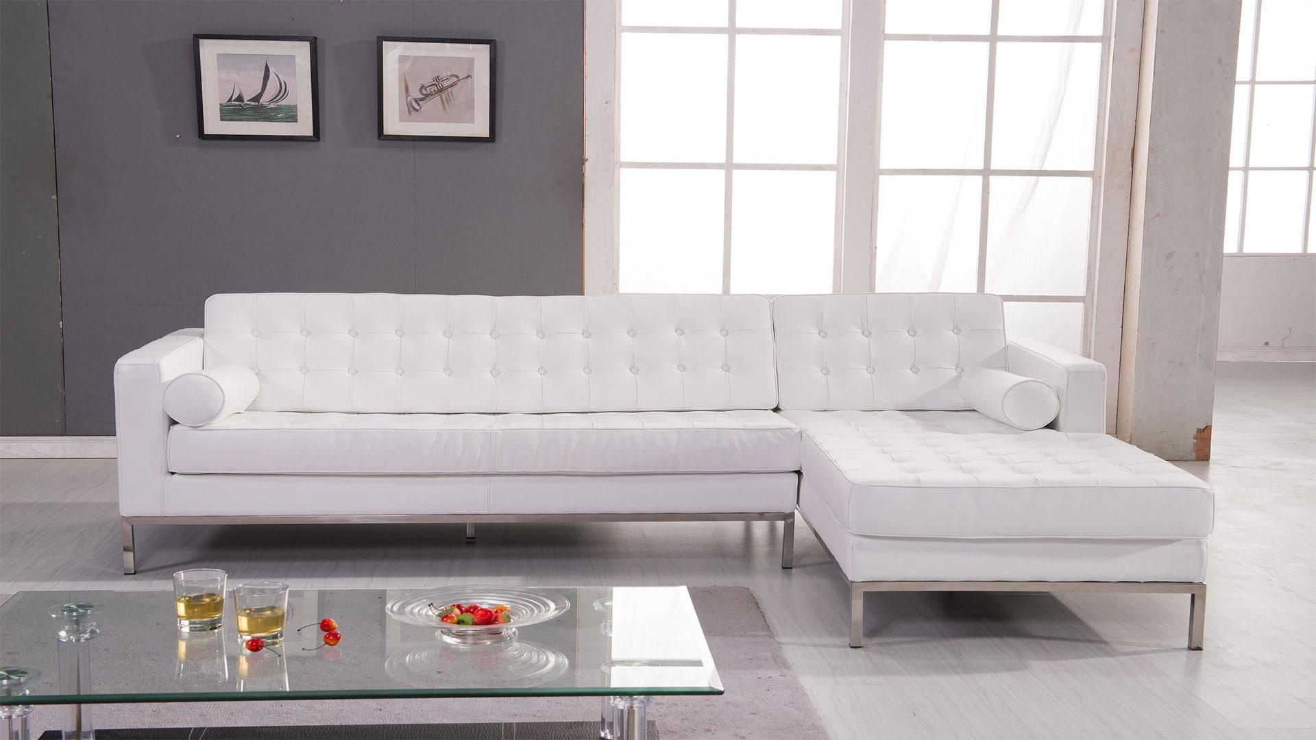 

    
SKUS10058-F 14-White-Florentia At Home USA Florentia White Genuine Leather Sectional Sofa Contemporary Modern
