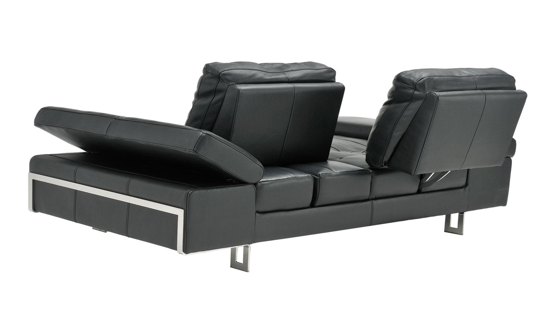

    
At Home USA Gia Ebony Luxury Italian Leather Ultra Modern Sofa Contemporary
