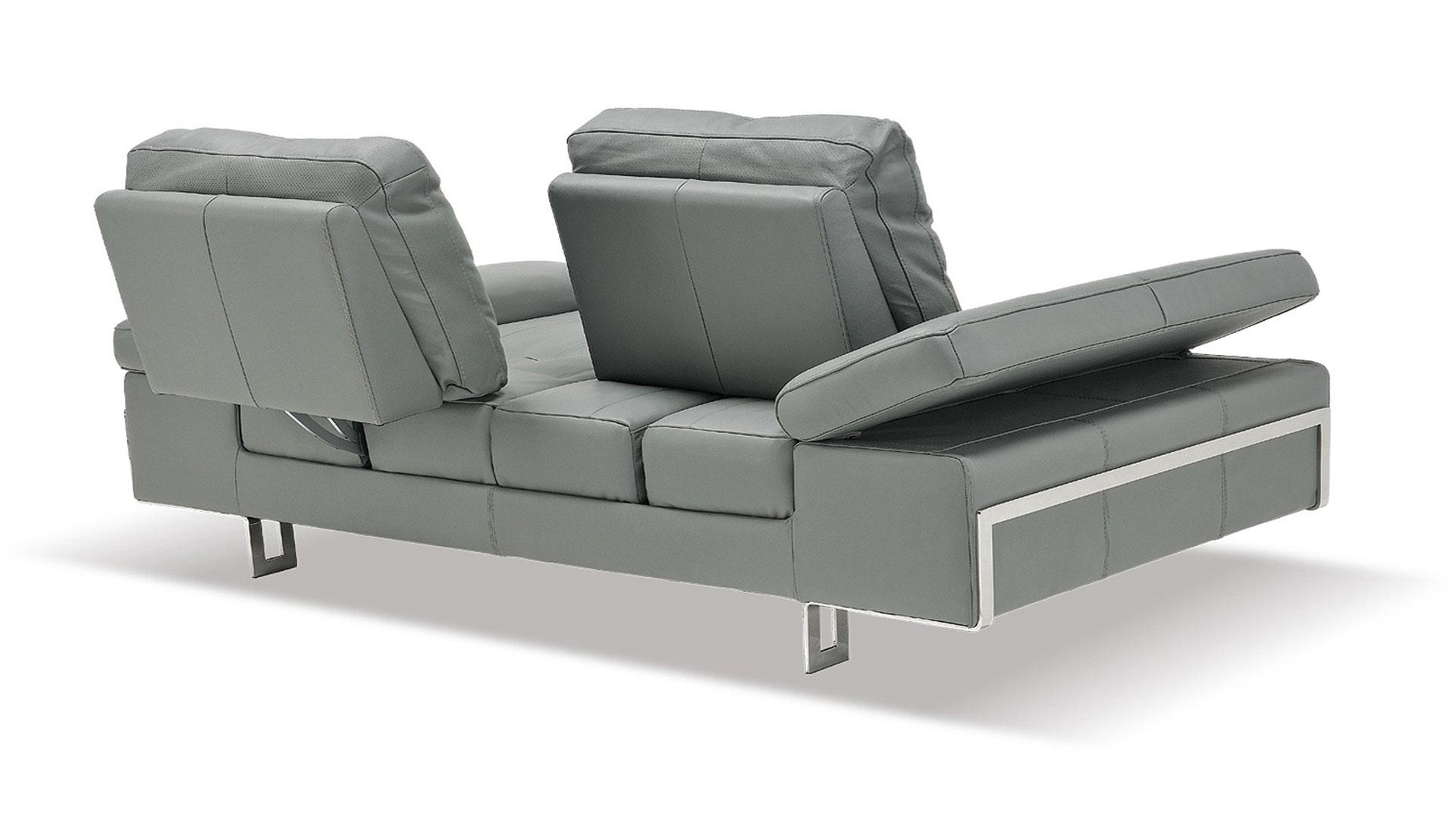 

    
At Home USA Gia Grey Luxury Italian Leather Ultra Modern Sofa Contemporary
