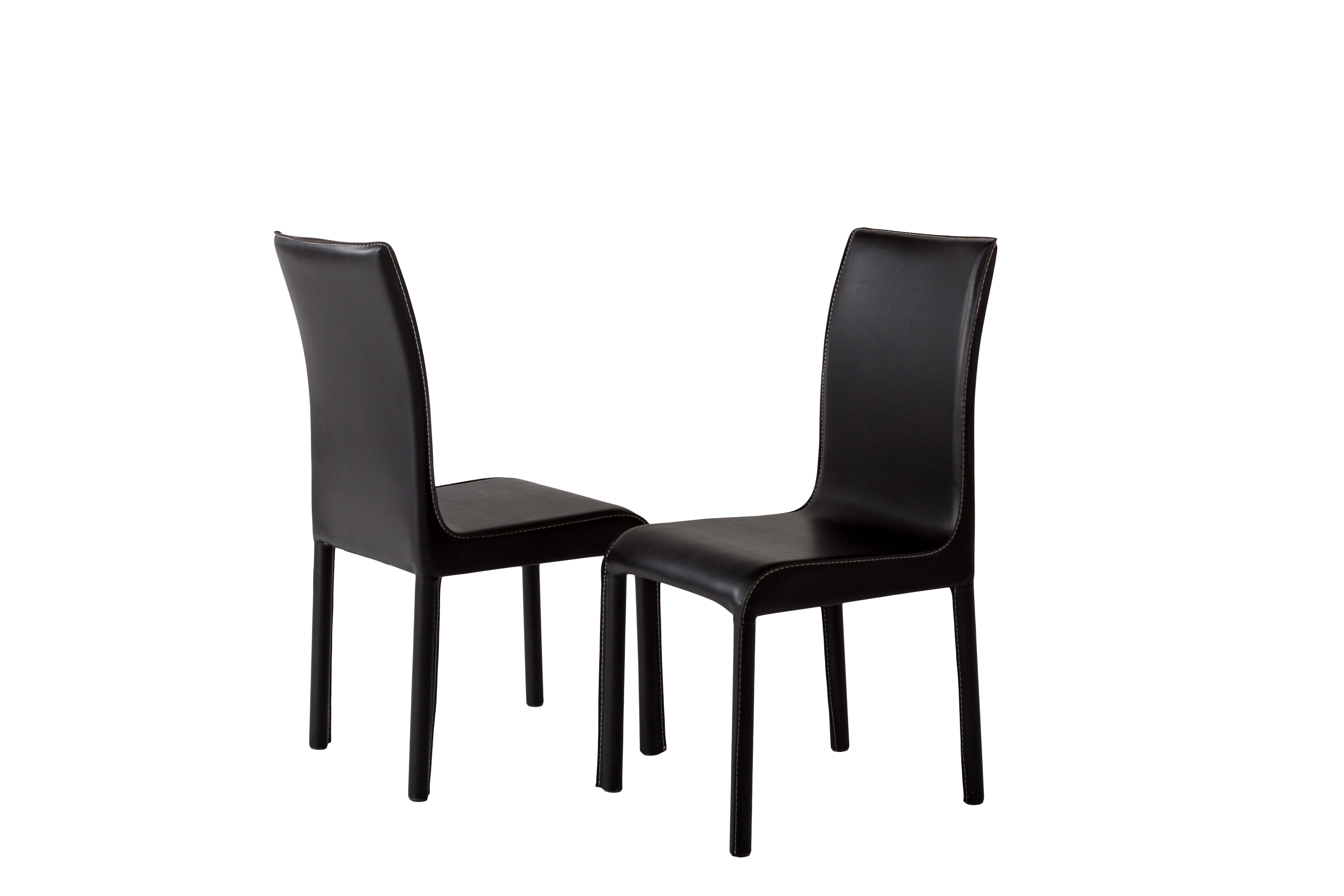 

    
At Home USA Swansea Black Dining Chair Set 6Pcs Contemporary
