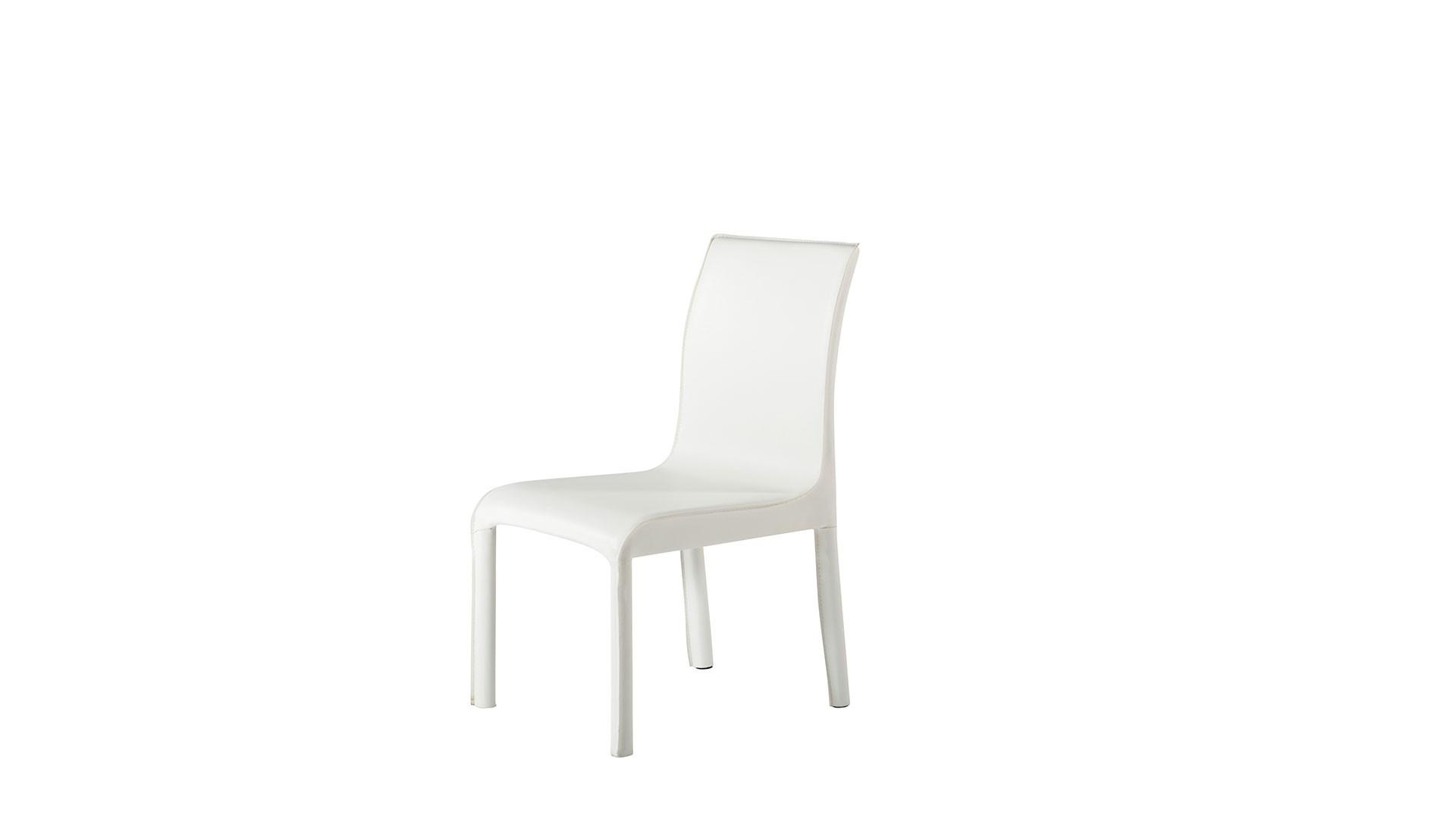 

    
At Home USA Swansea White Dining Chair Set 6Pcs Contemporary
