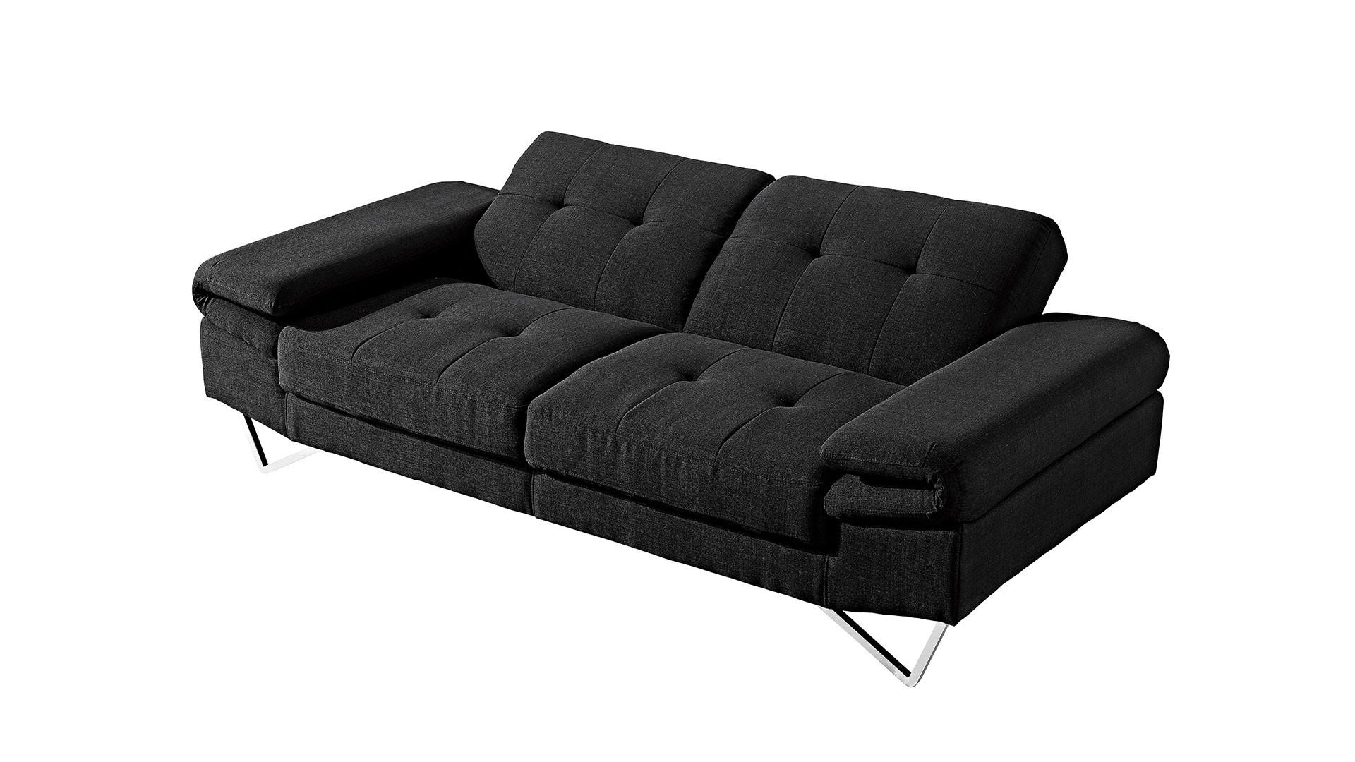 

    
At Home USA Lucia Black Fabric Tufted Sofa Sleeper Contemporary Modern

