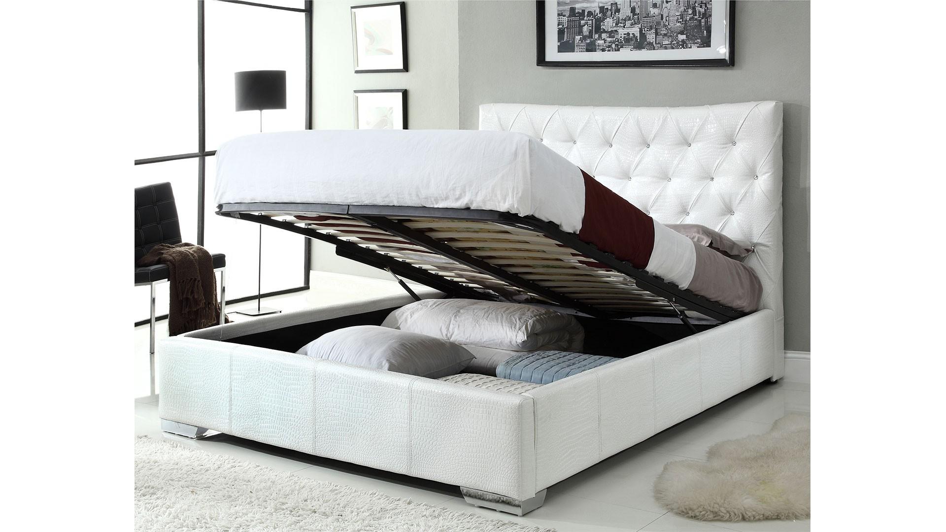 

    
At Home USA Michelle White Queen Bed

