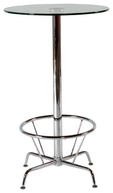 

    
At Home USA Rico Bar Table in Clear Glass Top Contemporary Style
