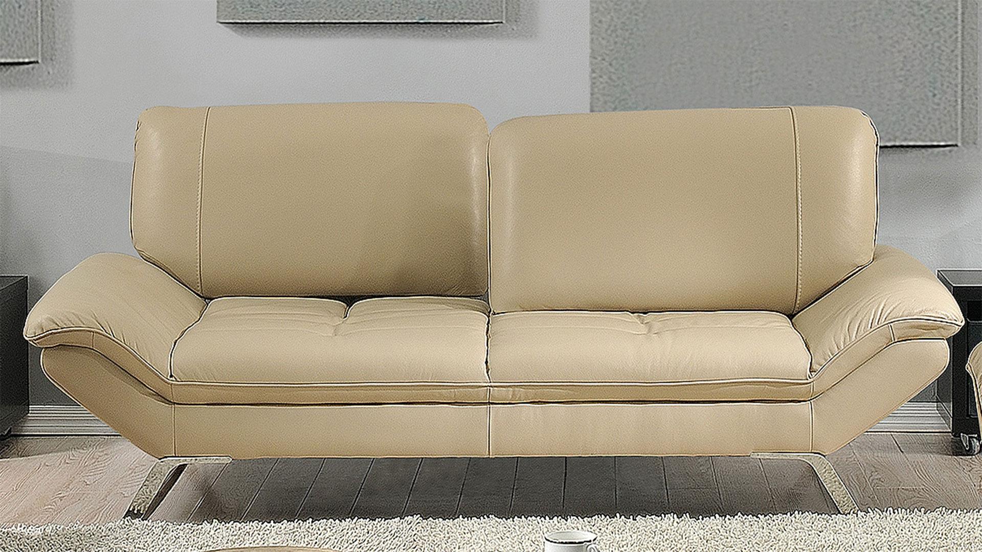Contemporary Loveseat Roxi SKUIGE802 in Sand Leather