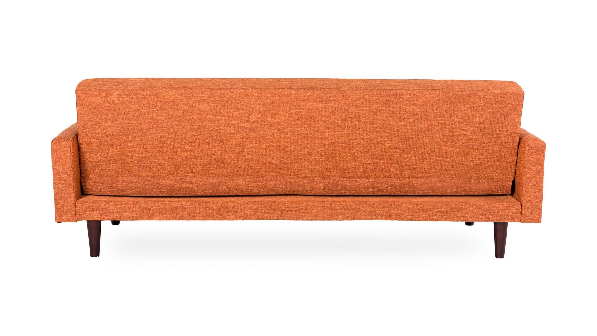 

    
At Home USA VItalia Sofa Sleeper in Orange Tufted Buttons Contemporary Style
