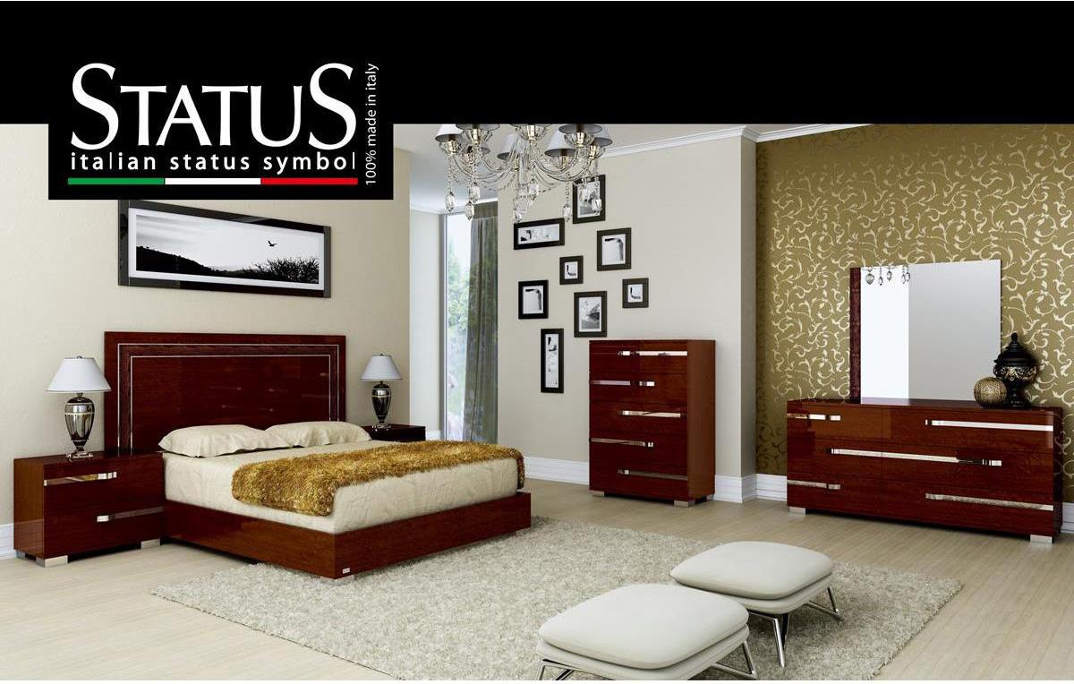 

    
VOLARE-Walnut-Q-Set-5 At Home USA Volare Glossy Walnut Queen Bedroom Set 5Pcs Modern Made in Italy
