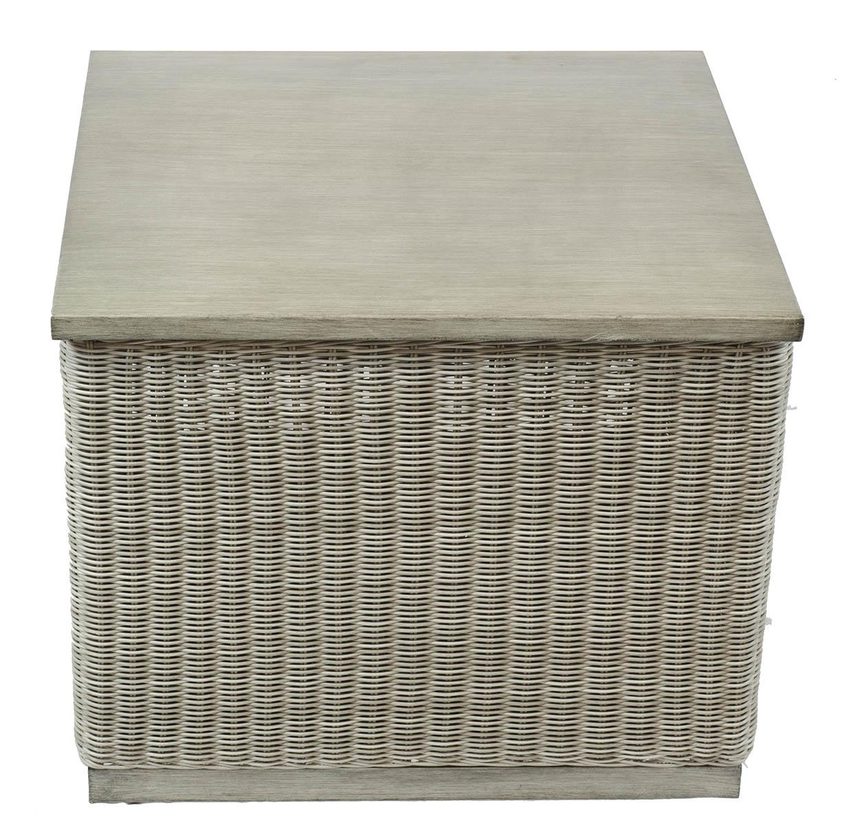 

    
Athena Wicker Fully Welded Square Accent Table w/Storage by CaliPatio
