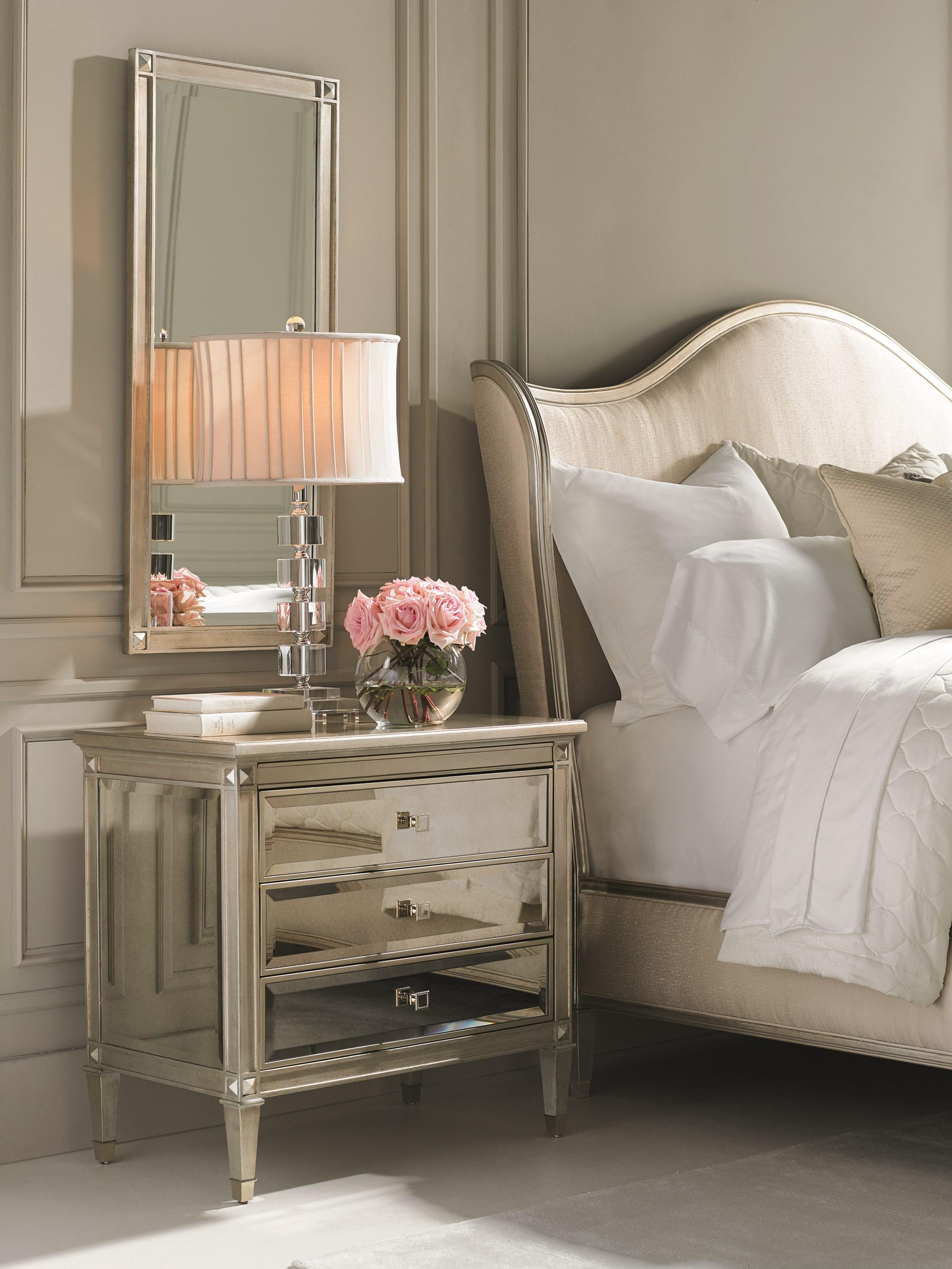 

    
CLA-016-064-Set-2 Auric Silver Leaf Finish & Antique Mirror Nightstands Set 2Pcs A CLASSIC BEAUTY by Caracole
