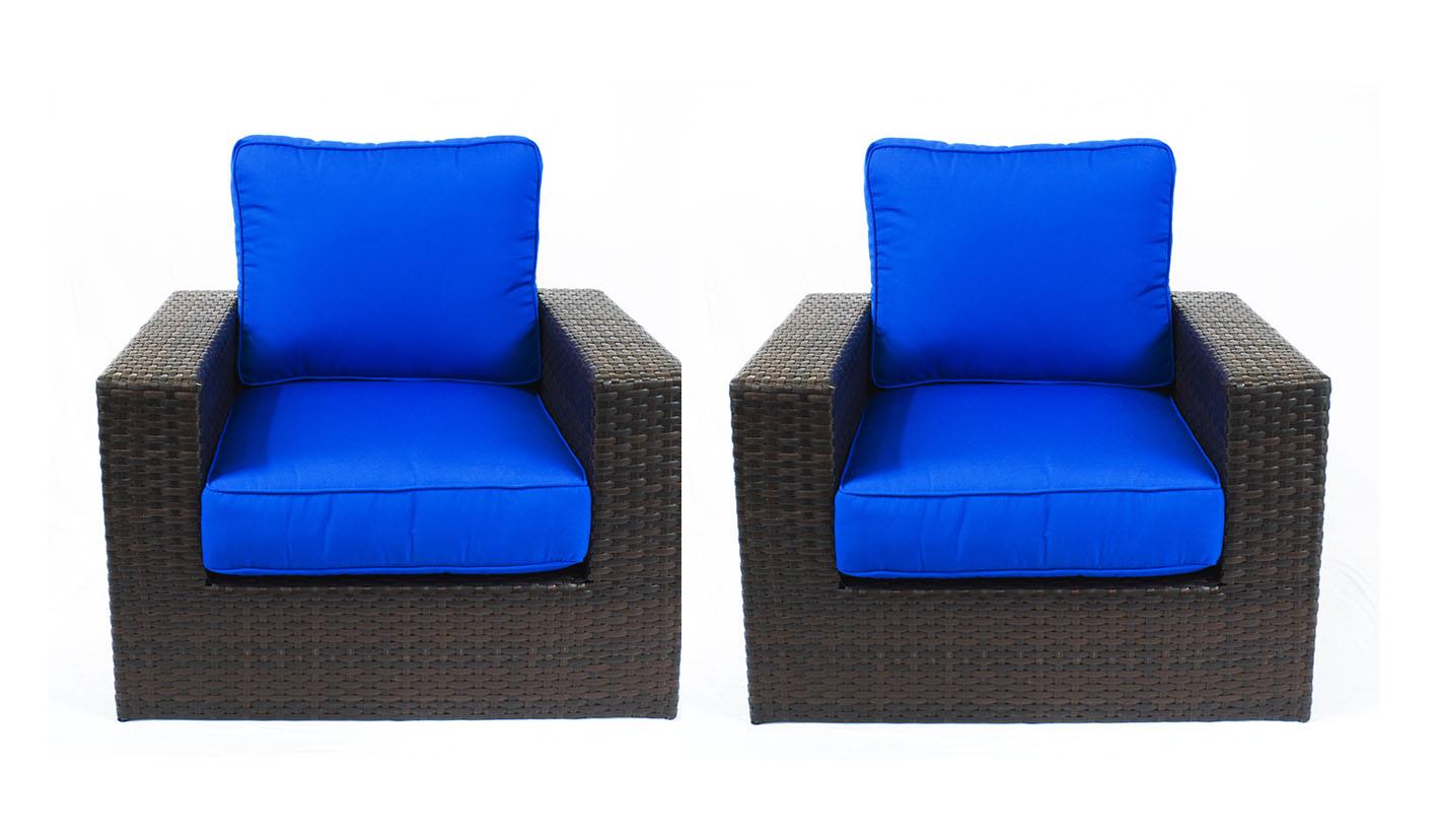 

    
Aztec Wicker on Aluminum Frame Club Chair w/Sunbrella Cushions Set of 2 by CaliPatio SPECIAL ORDER
