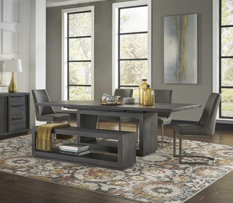 

    
Basalt Gray Dining Set 6Pcs Solid Acacia OXFORD by Modus Furniture
