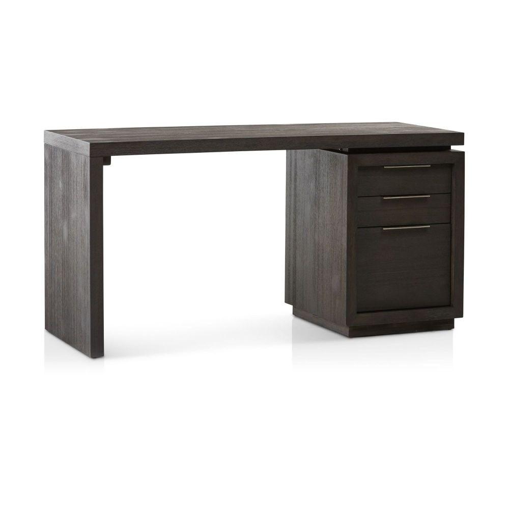 

    
Basalt Gray Single-Pedestal Writing Desk OXFORD by Modus Furniture
