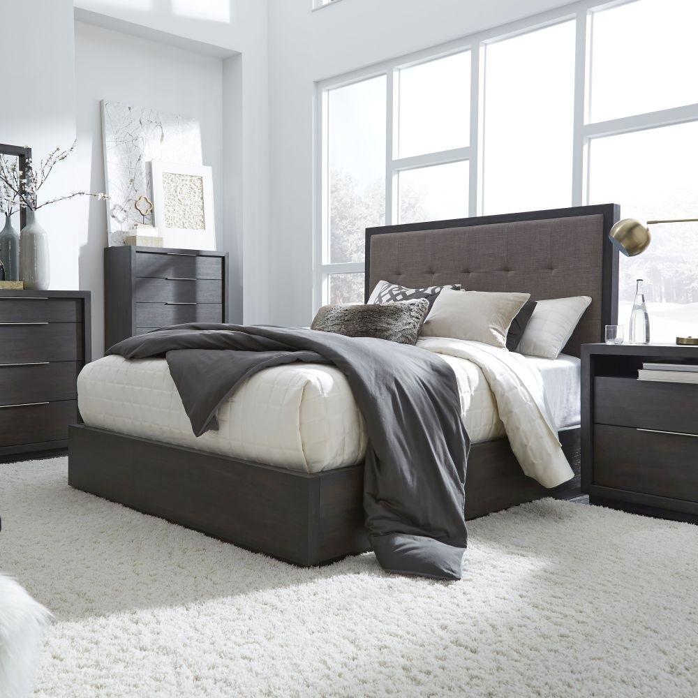 

    
AZU5F7D-NDM-4PC Basalt Gray King PLATFORM Bedroom Set 4Pcs OXFORD by Modus Furniture
