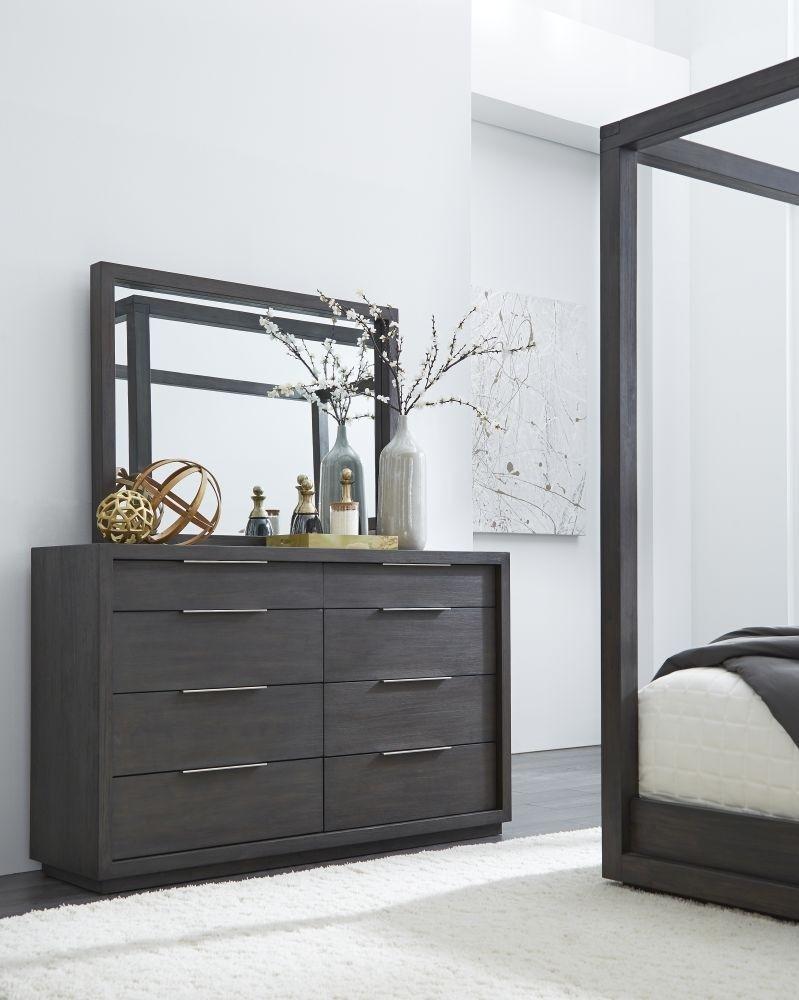 

    
Basalt Gray King PLATFORM Bedroom Set 5Pcs w/Chest OXFORD by Modus Furniture
