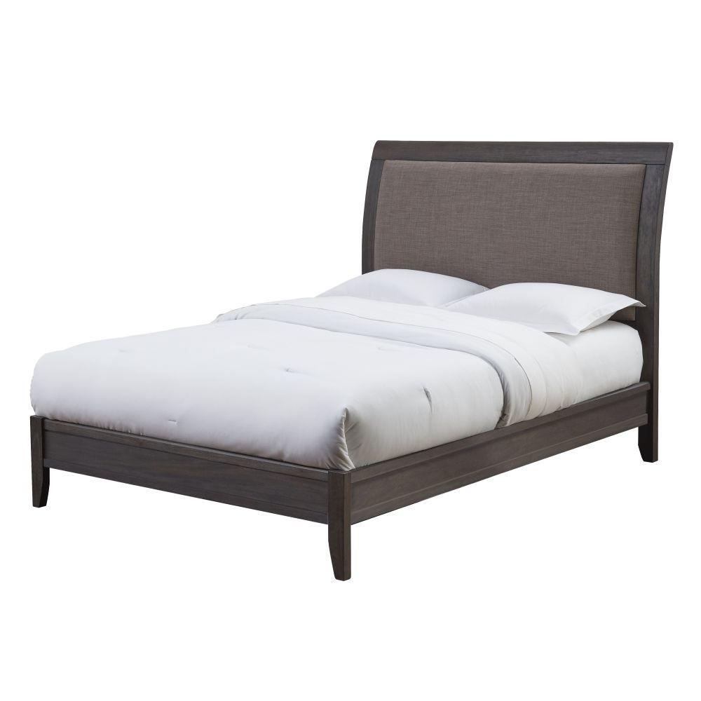 

    
Basalt Grey Finish Dolphin Linen Upholstery CAL King Bed CITY II by Modus Furniture
