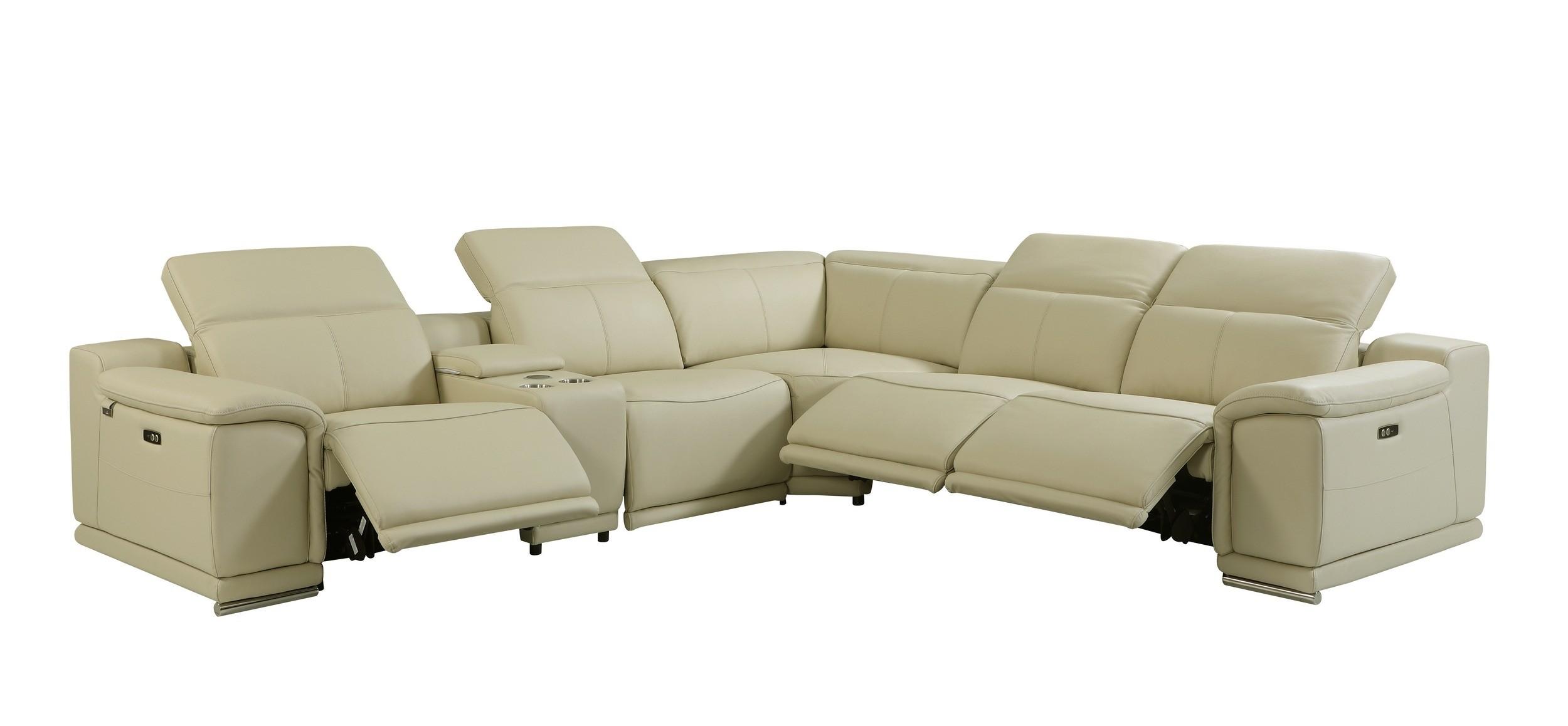 

    
BEIGE 3-Power Reclining 6PC Sectional w/ 1-Console 9762 Global United
