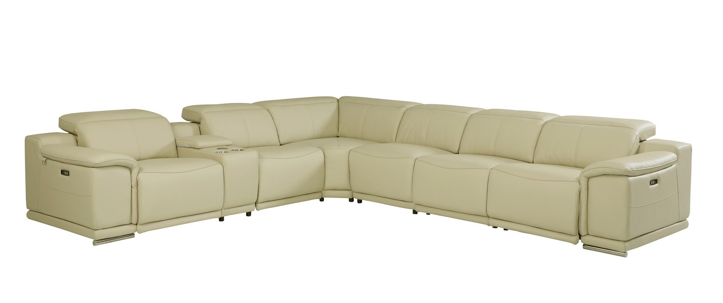

    
Global United 9762 Reclining Sectional Beige 9762-BEIGE-3PWR-7PC
