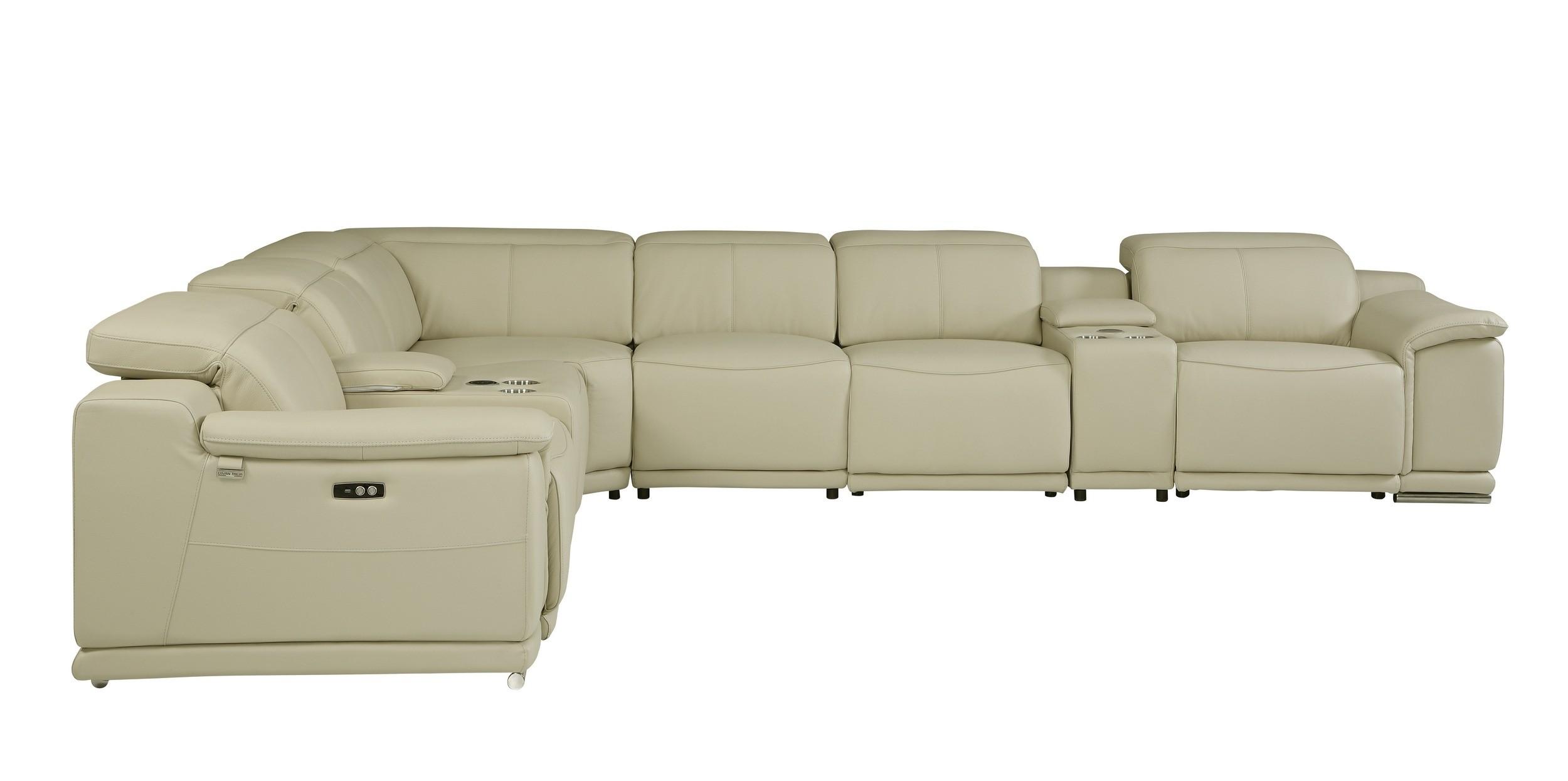 

    
Global United 9762 Reclining Sectional Beige 9762-BEIGE-3PWR-8PC
