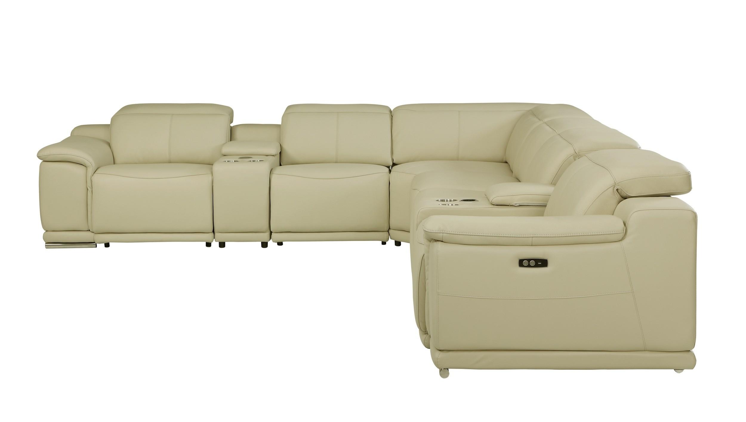 

    
9762-BEIGE-4PWR-8PC Global United Reclining Sectional
