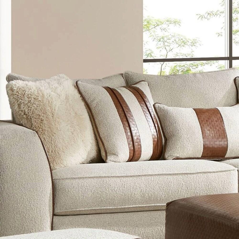

    
Furniture of America SM5185-SF Sofa Brown/Beige SM5185-SF
