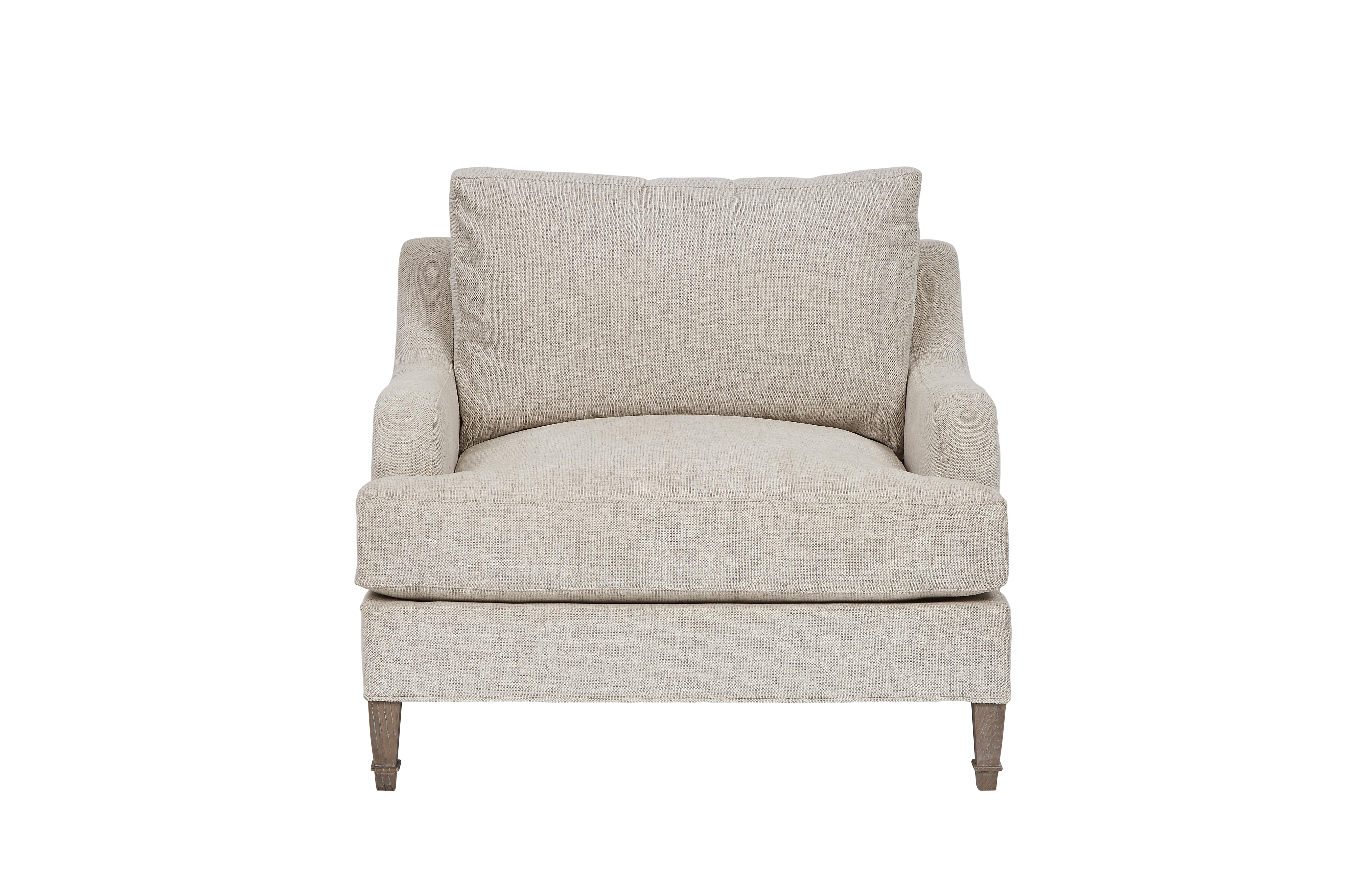 Modern, Classic, Traditional Accent Chair Tresco 760523-5303 in White, Beige 