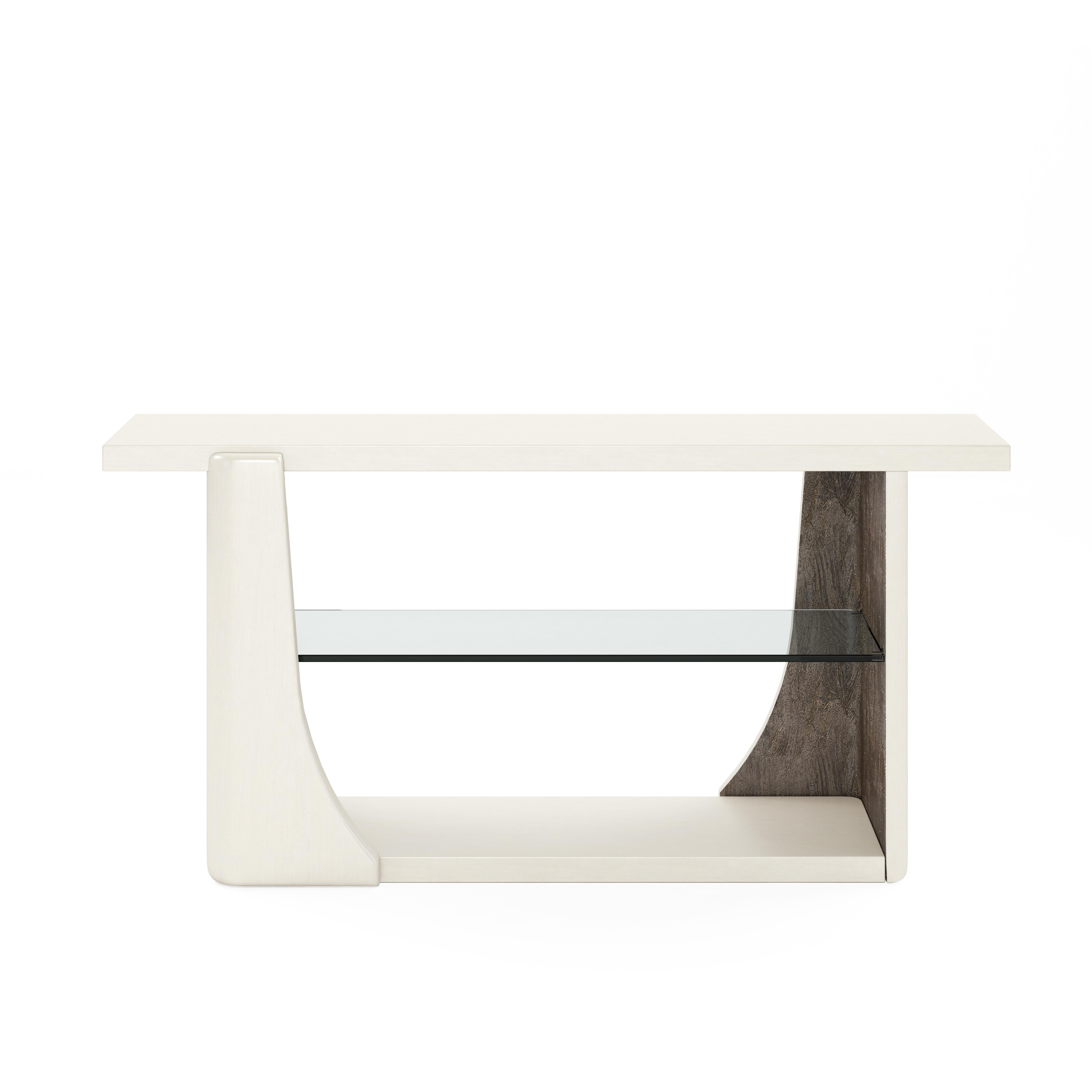 Modern, Casual Console Table Blanc 289307-1040 in Brown, Beige 