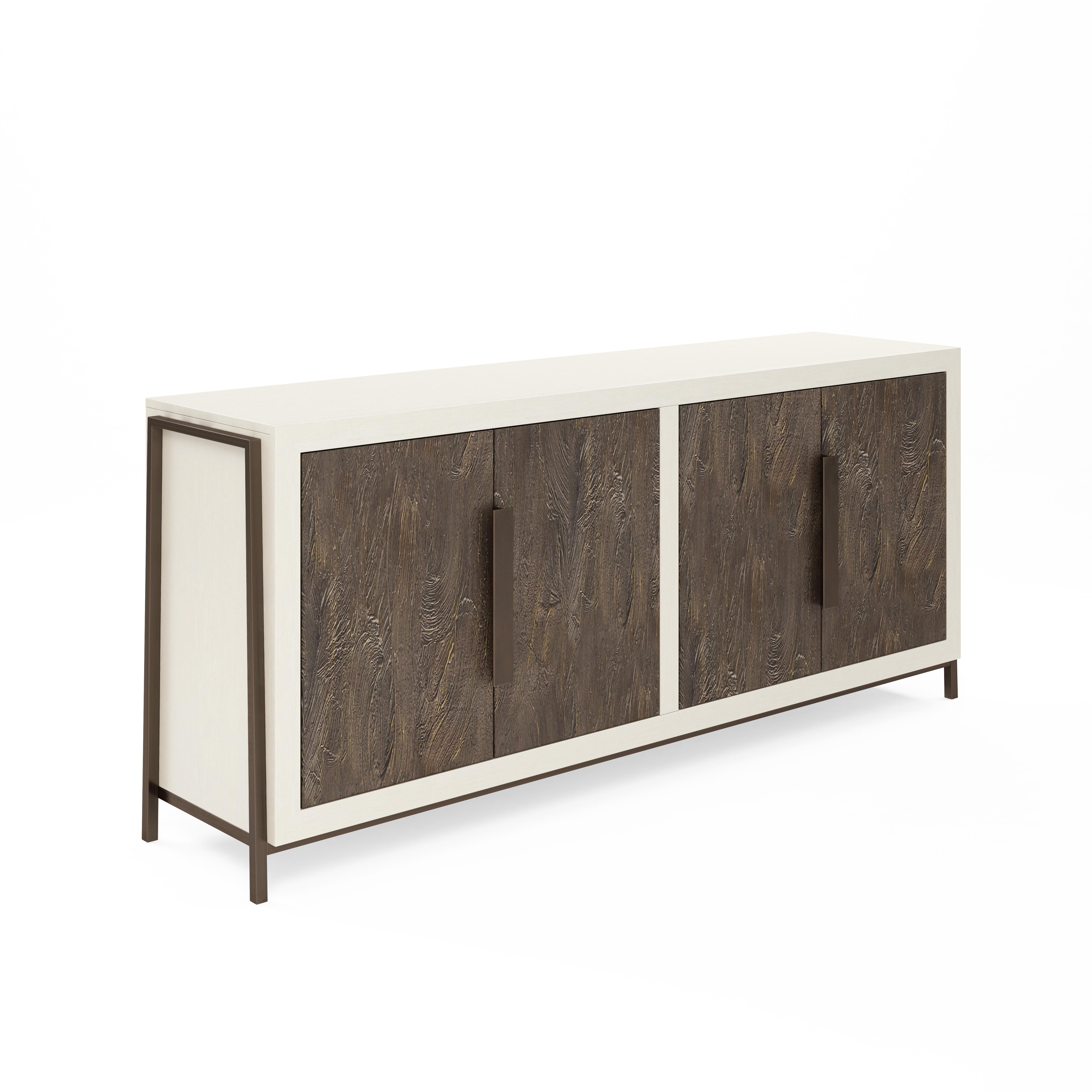

    
Beige & Brown Wood Dining Room Credenza by A.R.T. Furniture Blanc
