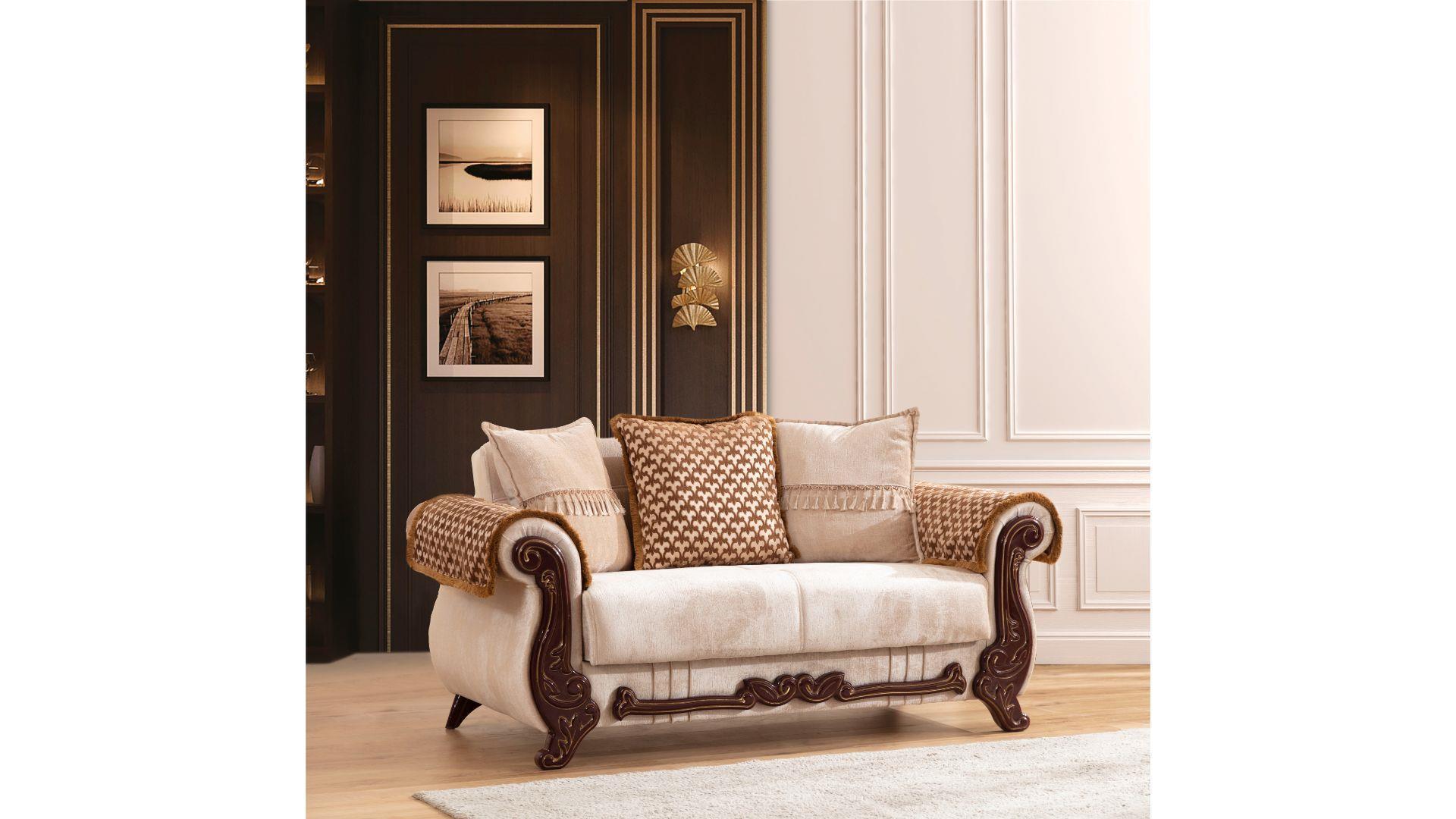 

    
Galaxy Home Furniture CARMEN Sofa Set Beige CARMEN-S-L
