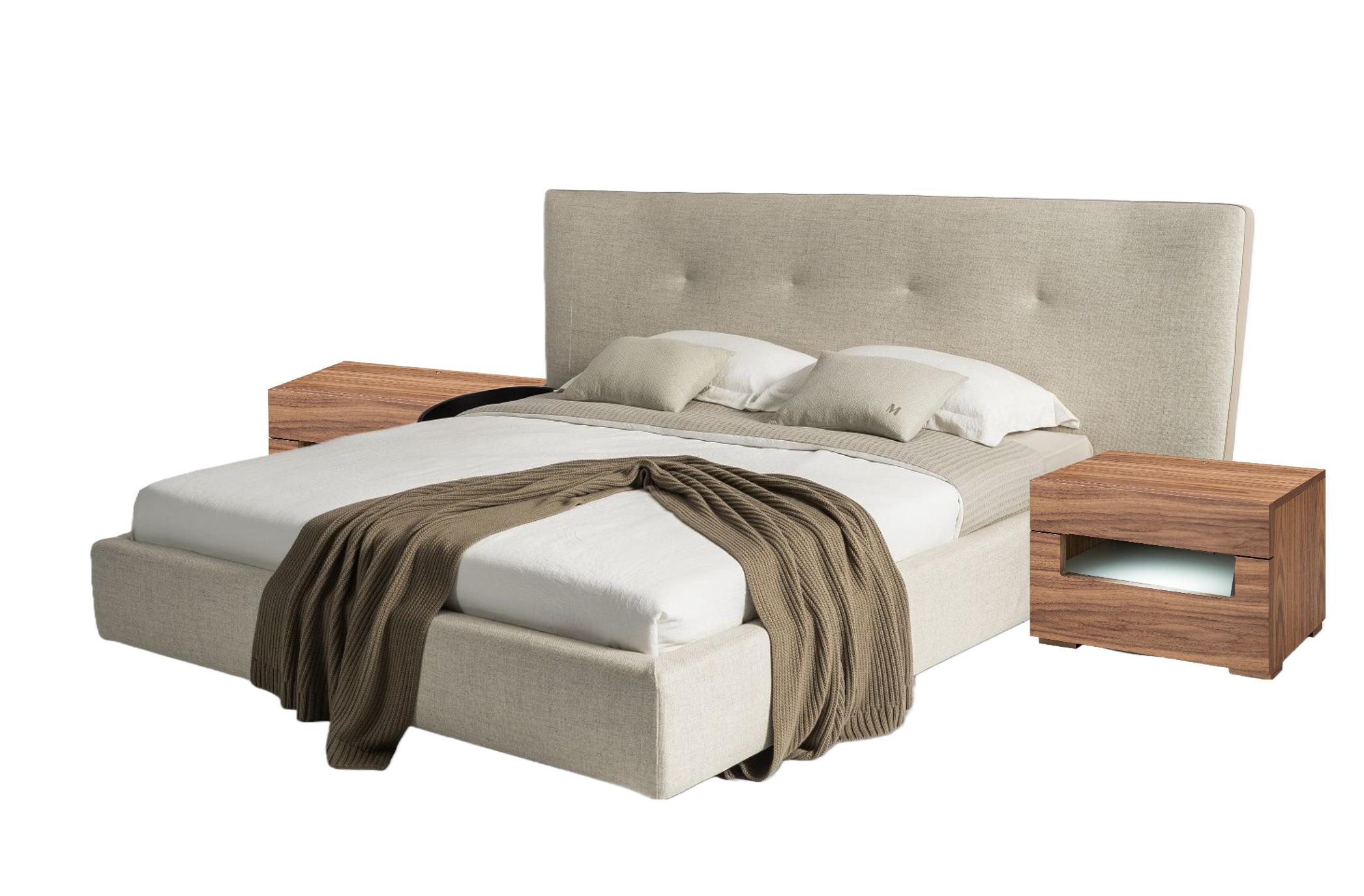 

    
VIG Furniture Brittany Ceres Panel Bedroom Set Brown/Beige VGBBLA1603QK-5pcs
