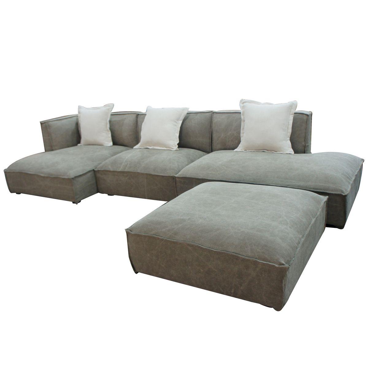 Contemporary, Modern Sectional Sofa VGUIMY623 VGUIMY623 in Beige Fabric