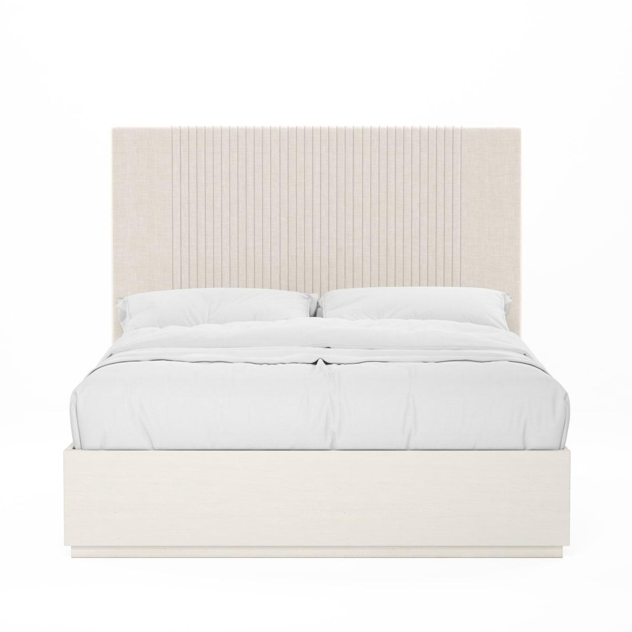 Modern, Casual Platform Bed Blanc 289126-1017 in Beige Fabric