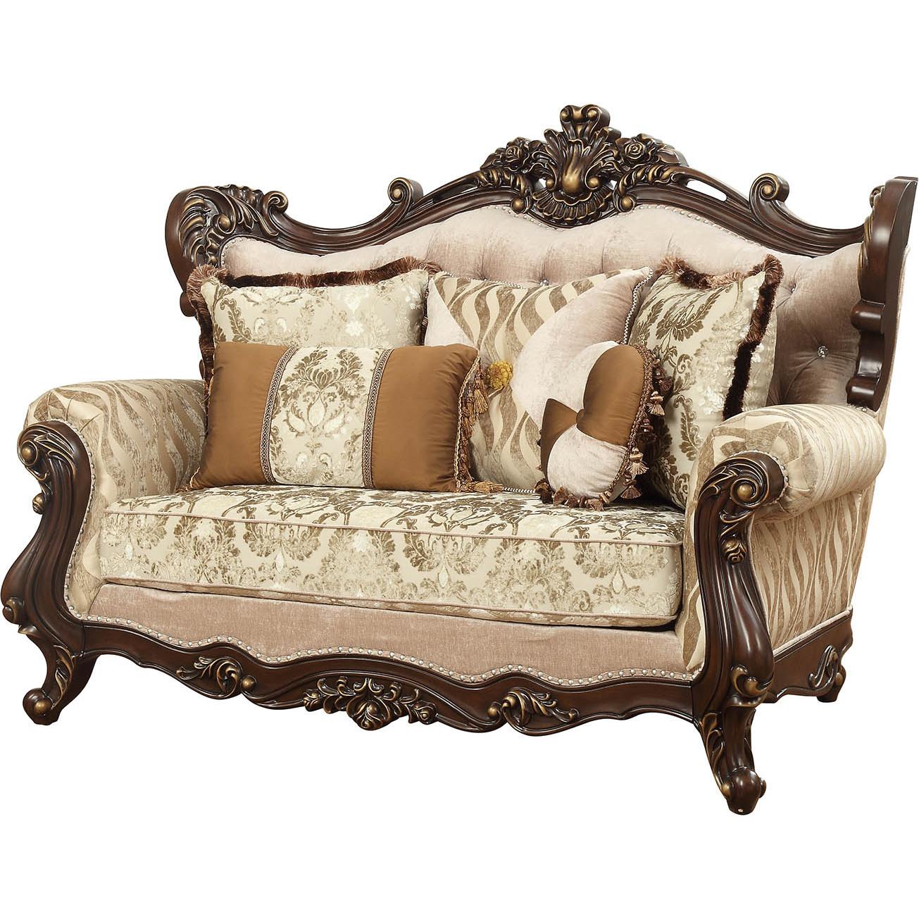 

    
Acme Furniture Shalisa 51050 Sofa Set Walnut/Tan/Beige 51050-Set-2-Shalisa
