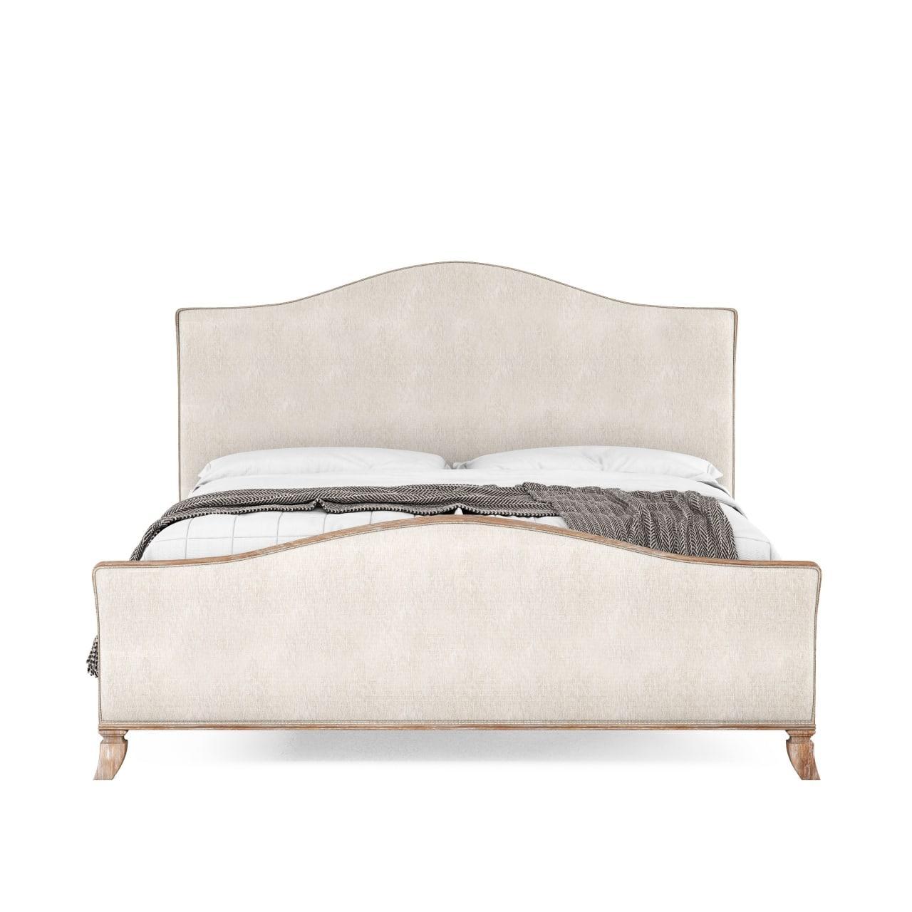 

    
Beige Fully Upholstered King Sleigh Bed by A.R.T. Furniture Palisade
