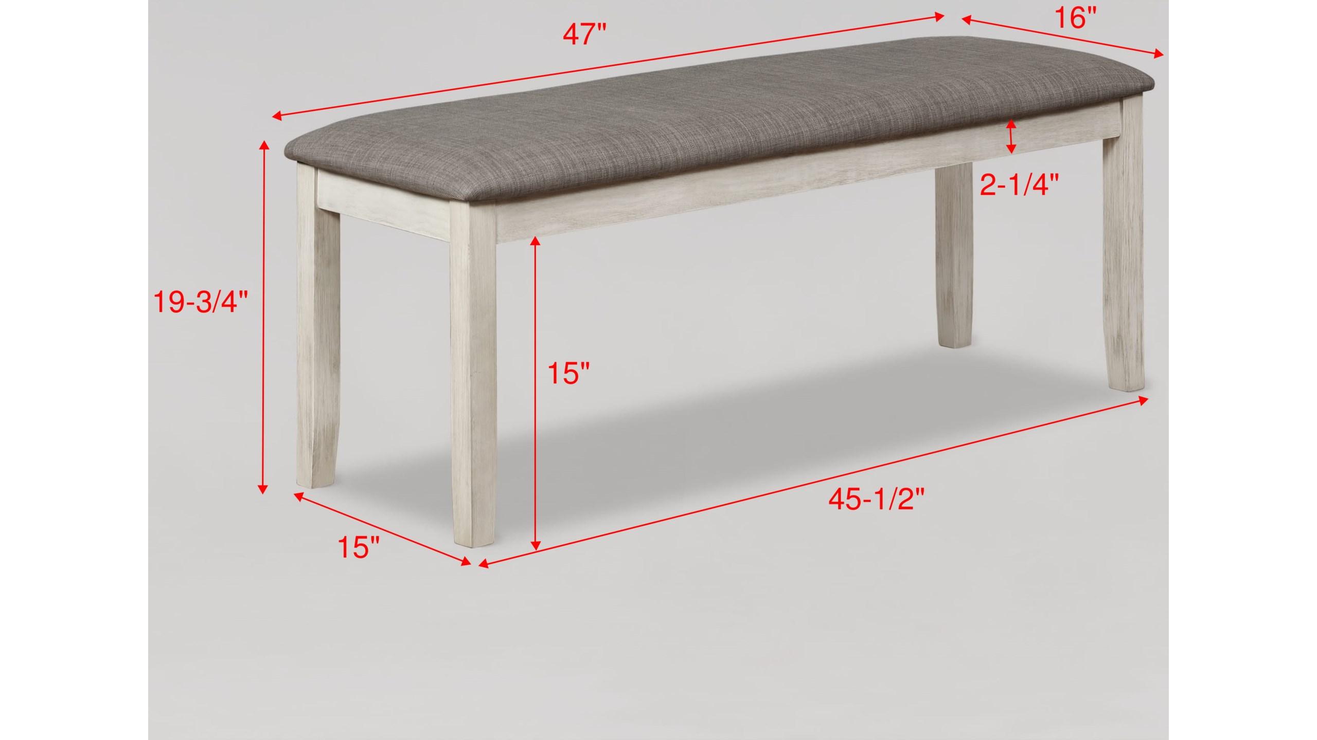 

    
Beige & Gray Linen Dining Bench by Crown Mark Nina 2217-BENCH
