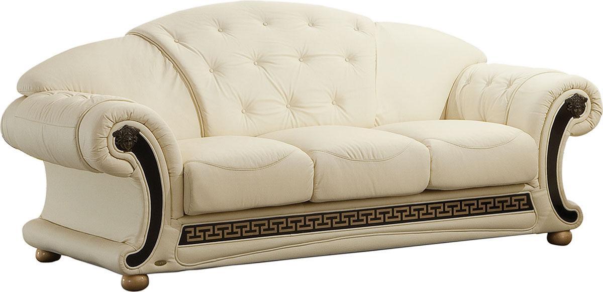 Traditional Beige Sofa Loveseat Chair