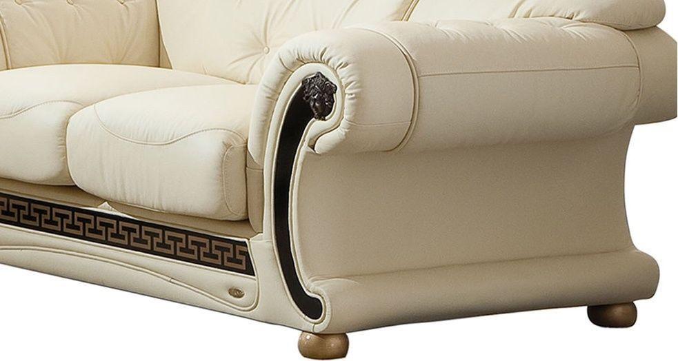 Traditional Beige Sofa Loveseat Chair Leather 3pcs Soflex V.Cleopatra – buy  online on NY Furniture Outlet