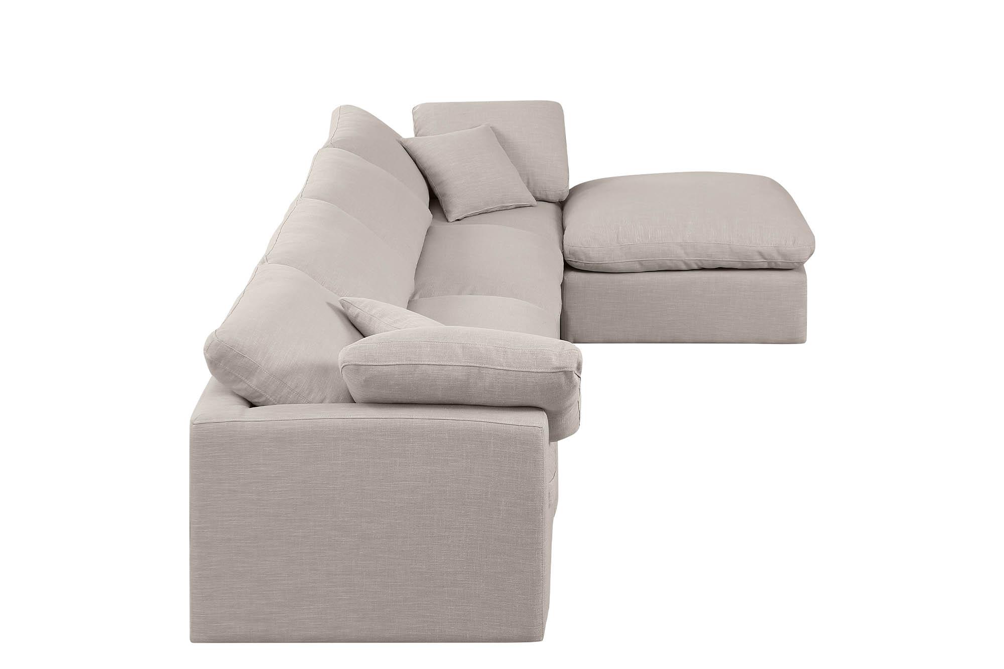 

        
Meridian Furniture INDULGE 141Beige-Sec5A Modular Sectional Beige Linen 094308314594
