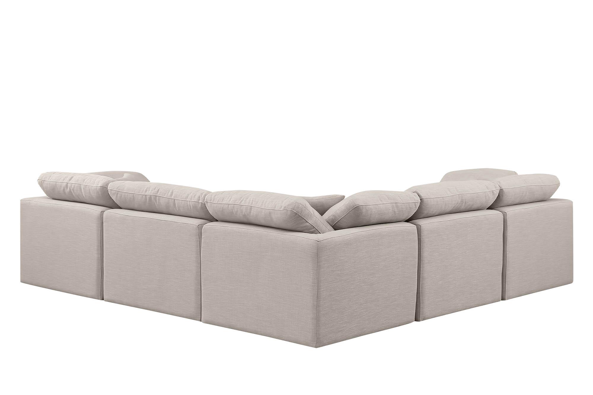 

        
Meridian Furniture INDULGE 141Beige-Sec5C Modular Sectional Beige Linen 094308314617
